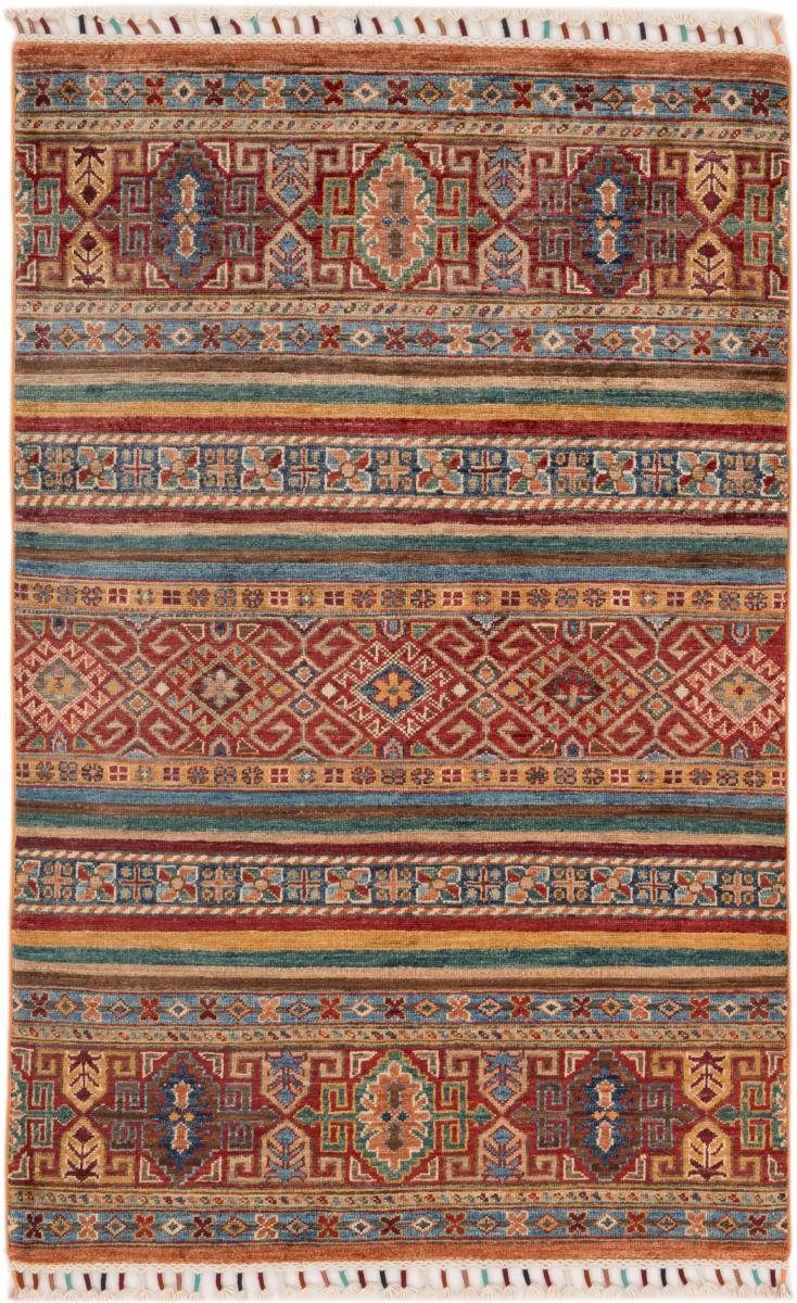 Orientteppich Arijana Shaal 93x144 Handgeknüpfter Orientteppich, Nain Trading, rechteckig, Höhe: 5 mm