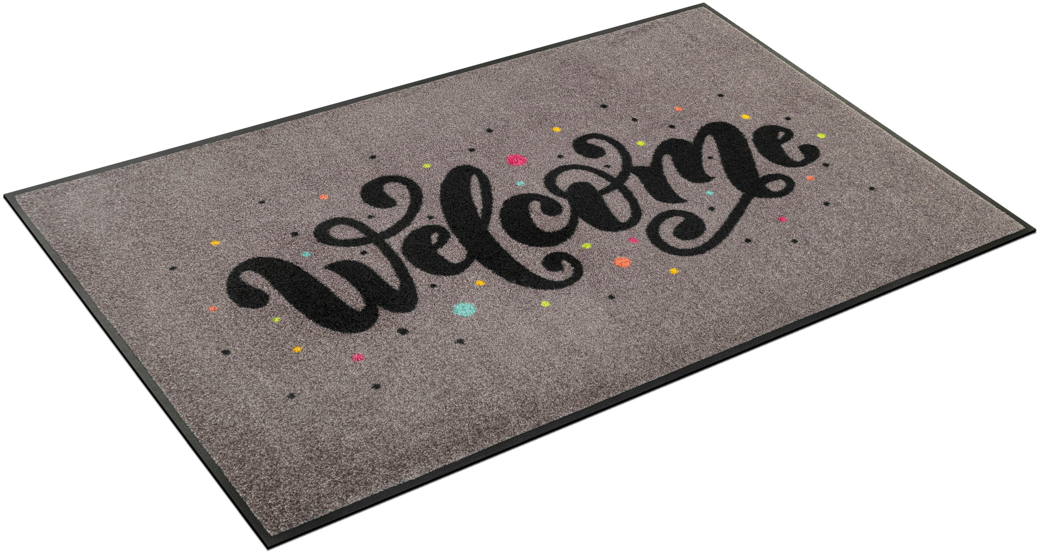 Teppich Welcome rechteckig, wash+dry 7 Kleen-Tex, Höhe: Confetti, by mm