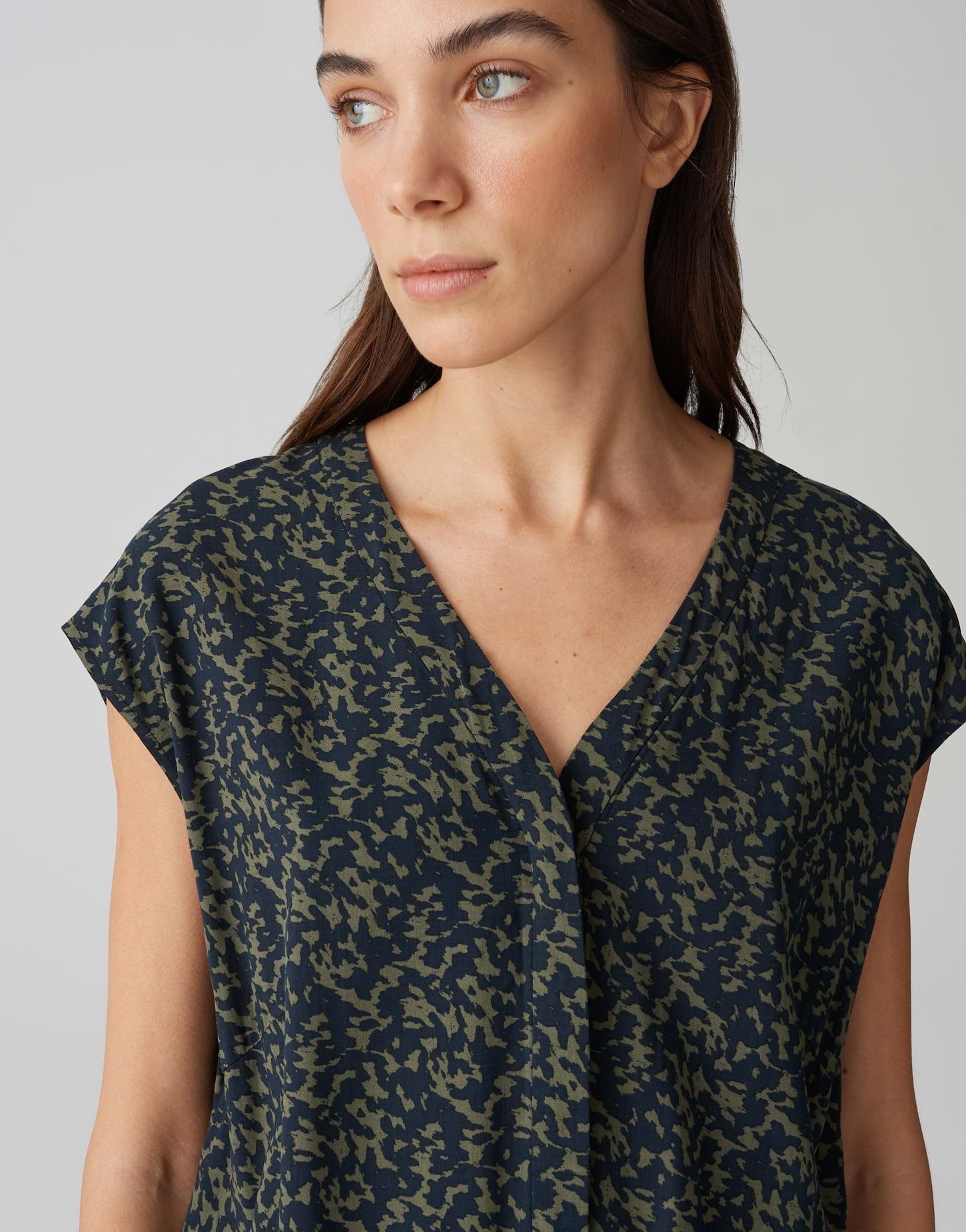 OPUS Jumpsuit MONELI SHADOW Wide mit abstrakten Printdesign