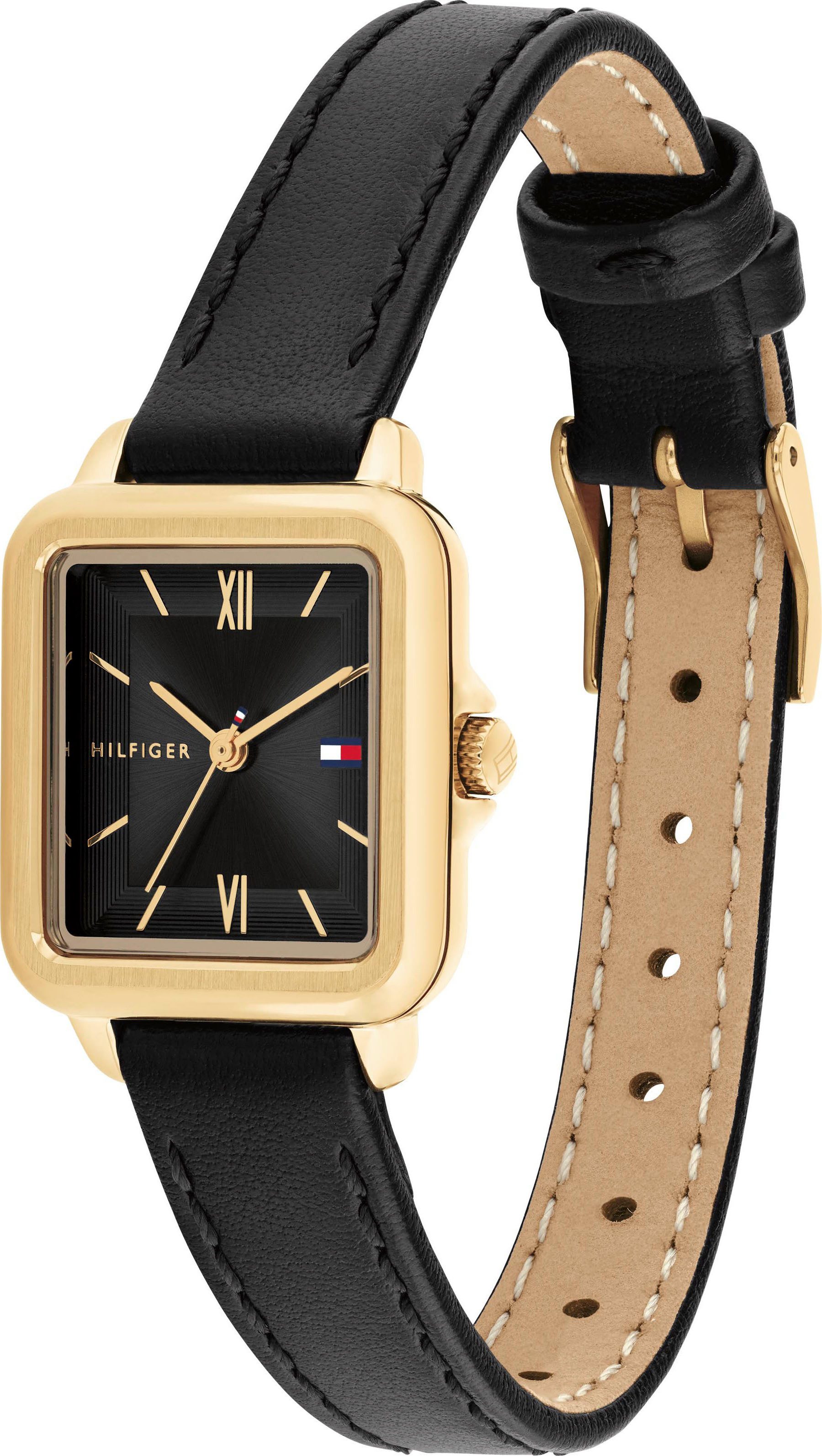Tommy Hilfiger Quarzuhr MIA 1782835, Armbanduhr, Damenuhr, Lederarmband, an günstig online kaufen