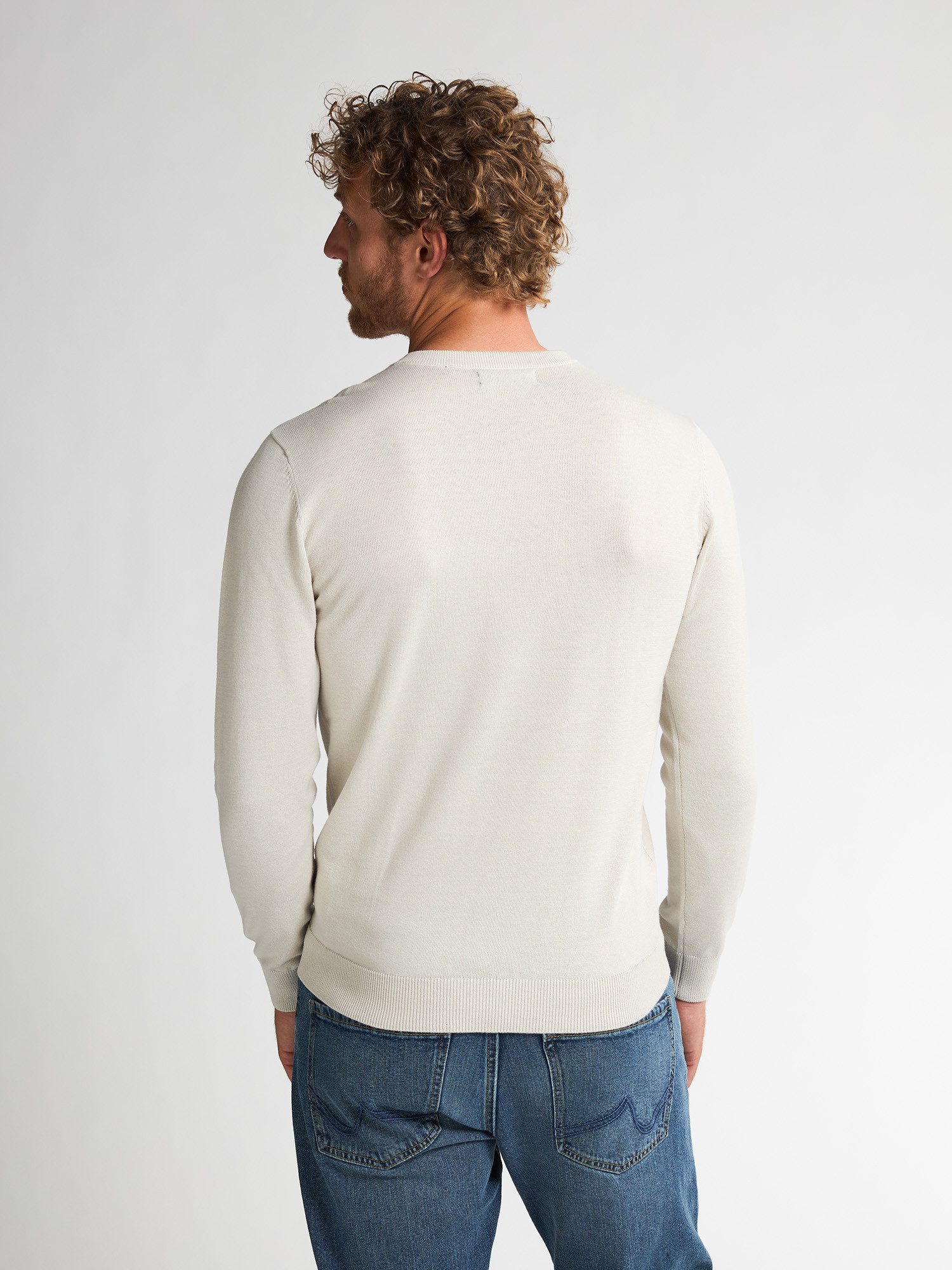 Petrol Industries V-Ausschnitt-Pullover V-Neck Basi Materialmix mit Baumwol günstig online kaufen