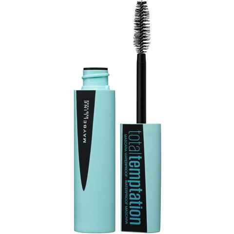 MAYBELLINE NEW YORK Mascara Total Temptation Waterproof, Mit Kokosnuss-Extrakt