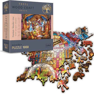 Trefl Puzzle Zauberkammer, Holz Puzzle 1000 WoodCraft, 1000 Puzzleteile, Made in EU