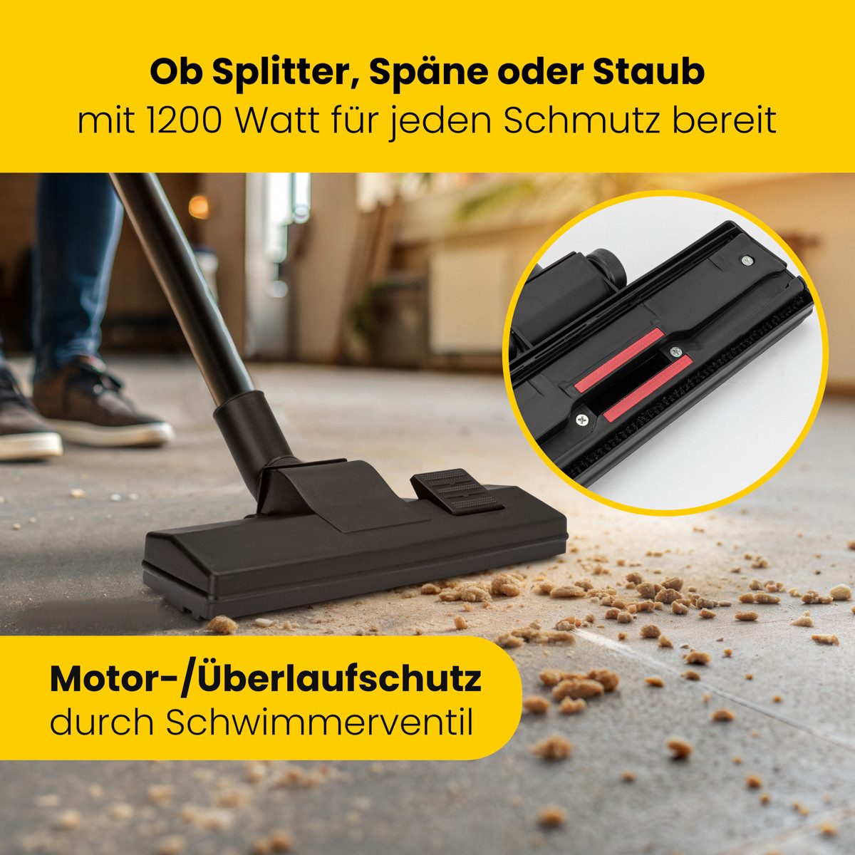 BOMANN Nass-Trocken-Sauger BS 6058 CB, Nass Trockensauger, Gebläsefunktion, 1200W