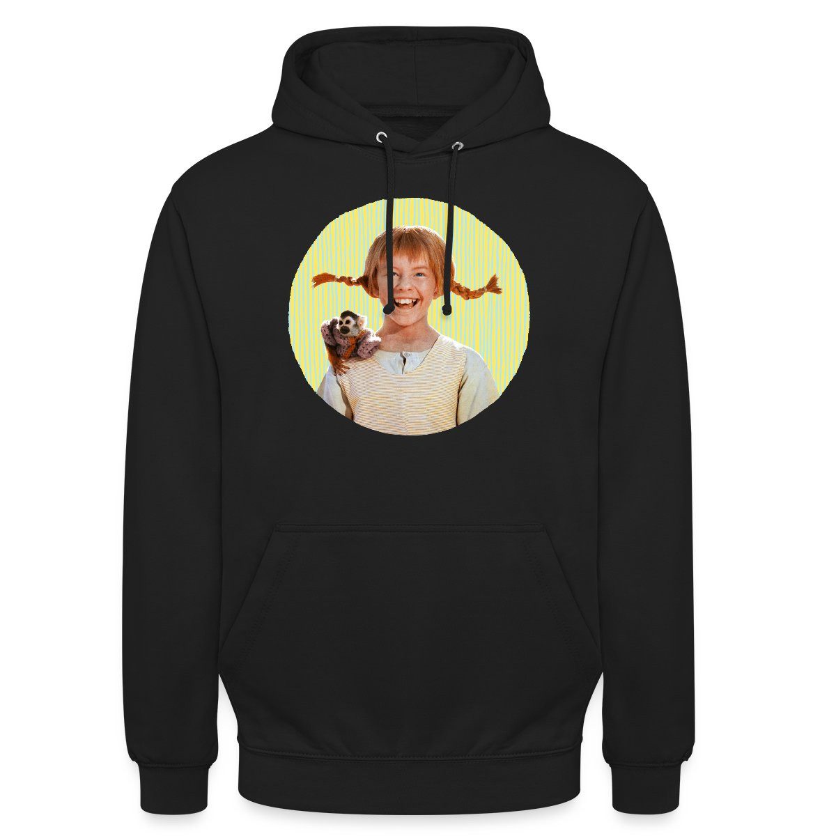 Hoodie Pippi Langstrumpf Mit Herr Nilsson Portrait Unisex Hoodie