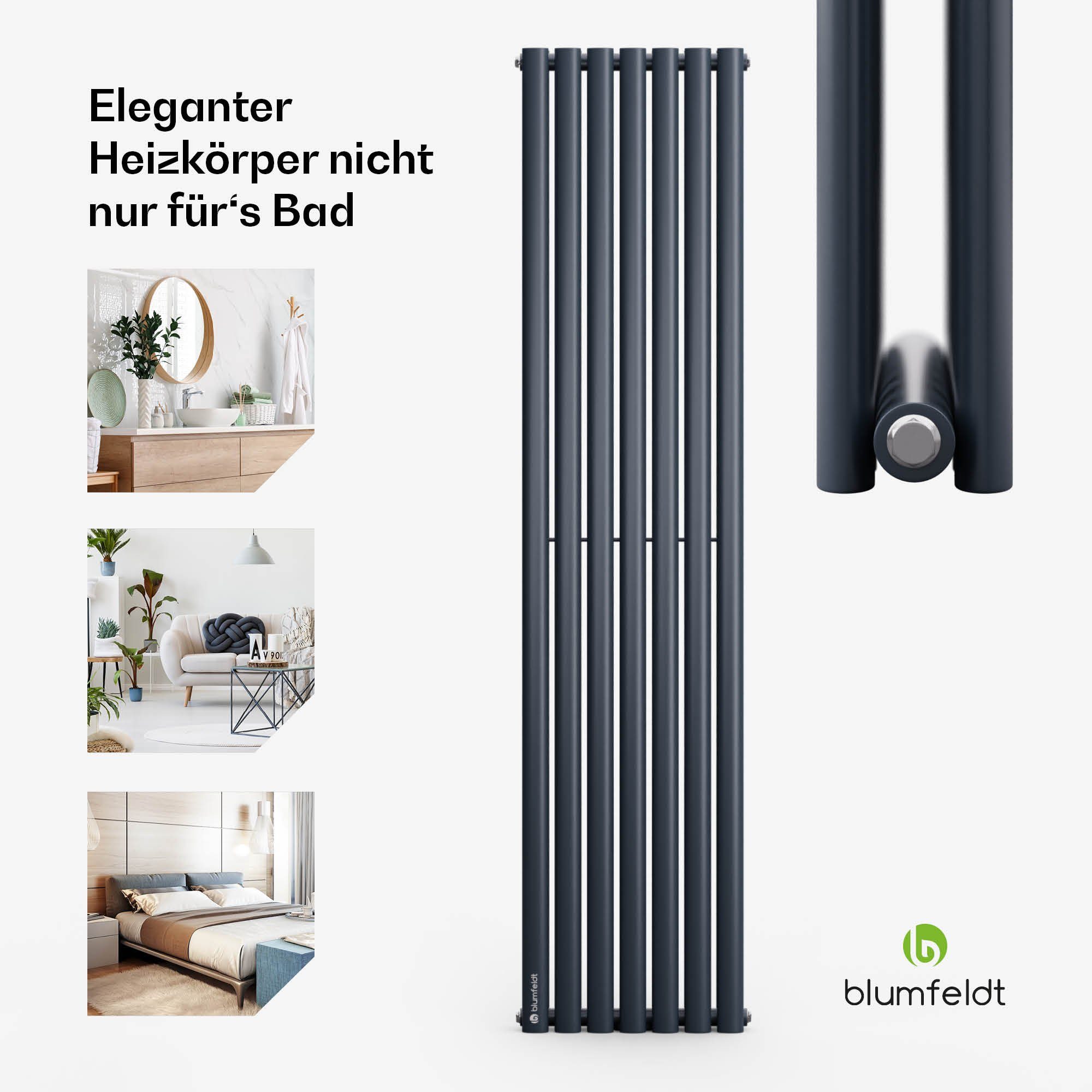 blumfeldt Heizkörper Tallheo, Bad Heizkörper Warmwasserradiator Fernwärmeheizsysteme