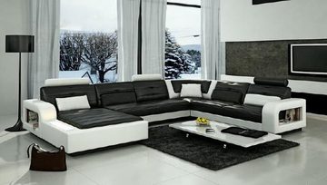 JVmoebel Ecksofa Ecksofa Sofa Couch Polster Wohnlandschaft Leder SOFORT, 1 Teile, Made in Europa