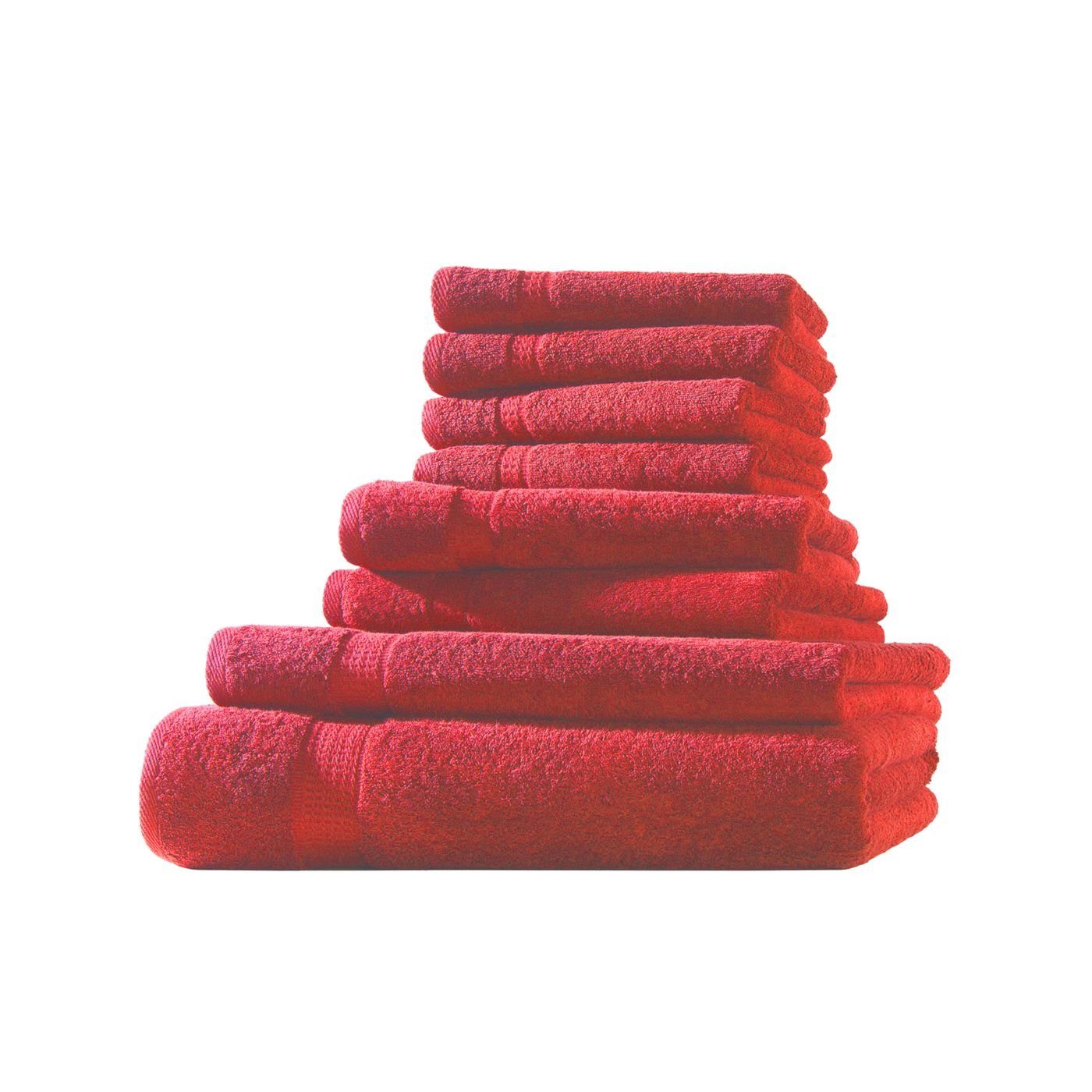 soma Handtuch Frotteeware Uni Handtücher 100% Baumwolle Baumwolle, Bordüre (1-St) Handtuchset, mit