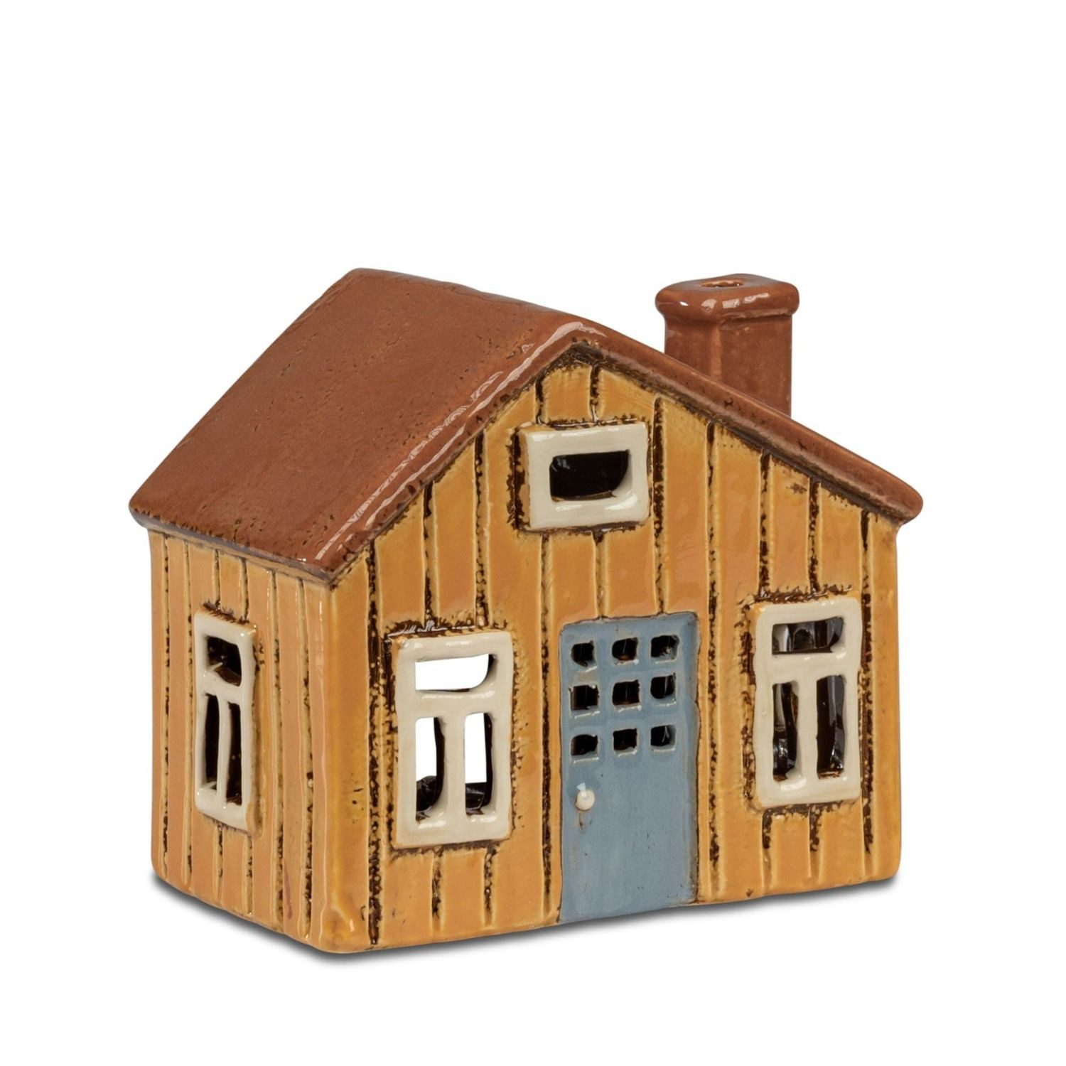 formano Windlicht Häuser, Farbe: Orange, Motiv: Haus günstig online kaufen