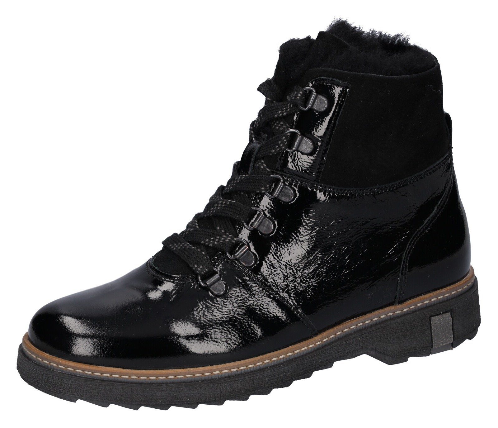 Waldläufer Hitomi Schnürboots in Lack-Optik, H-Weite günstig online kaufen