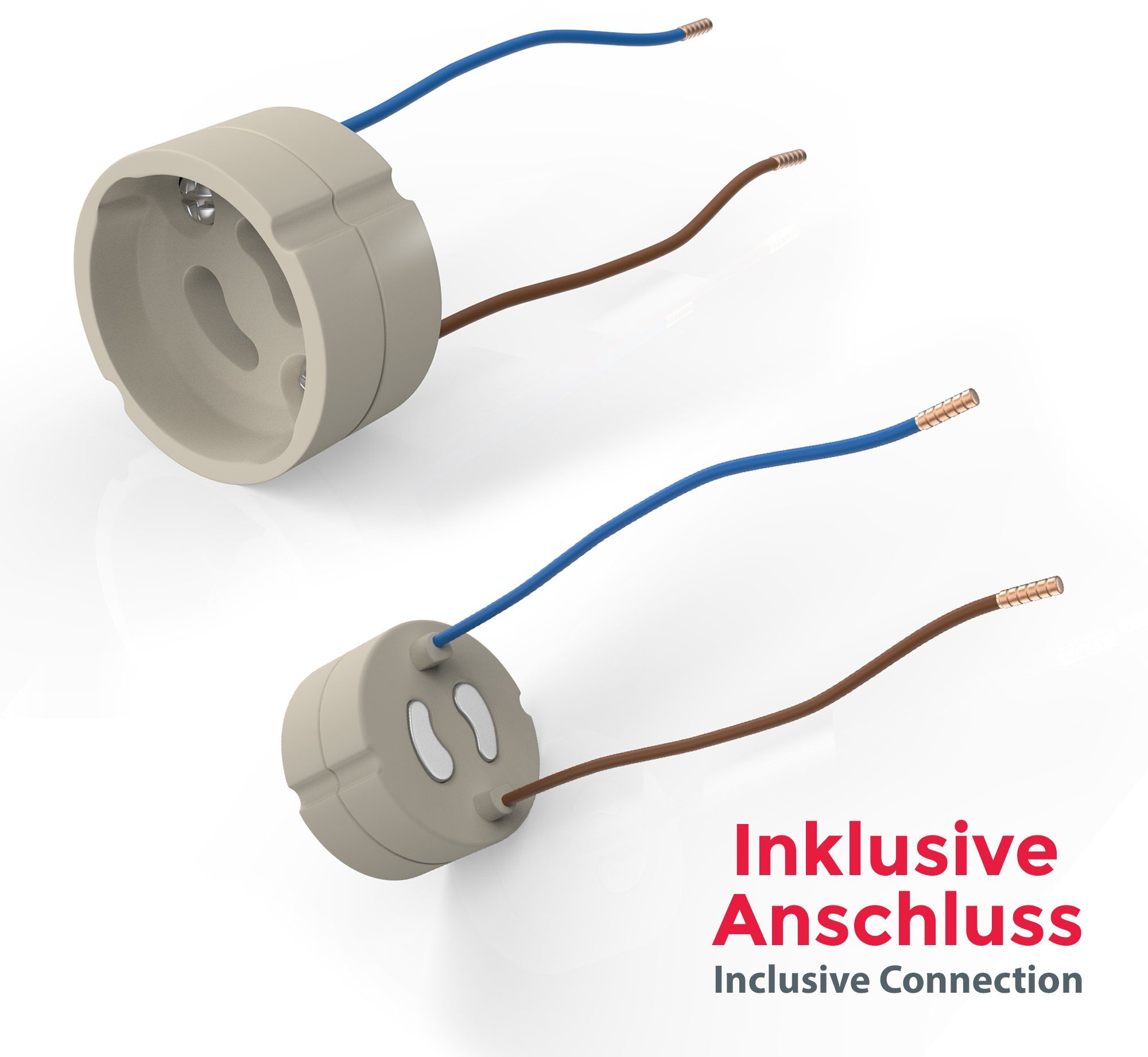 B.K.Licht LED Einbauleuchte 6er Set Einbaustrahler, Schwenkbare Einbauspots, flache Deckenstrahler, Leuchtmittel wechselbar, Warmweiß, 3.000K, 250Lm, 3W, Kunststoff, 8,6 x 7 cm, Nickel