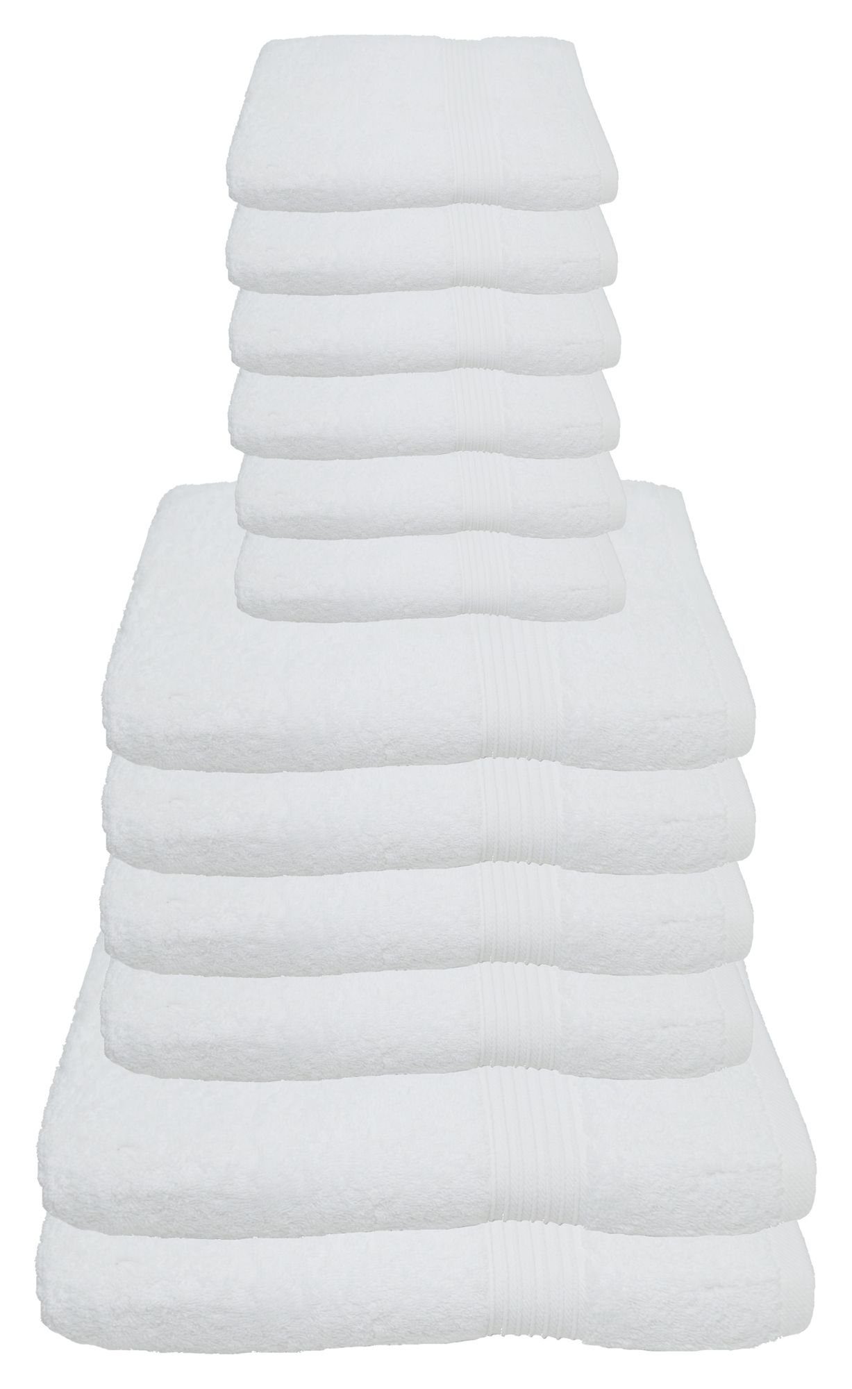 Julie Julsen Handtücher 12-Handtücher-Weiss, Baumwolle (12-St) günstig online kaufen
