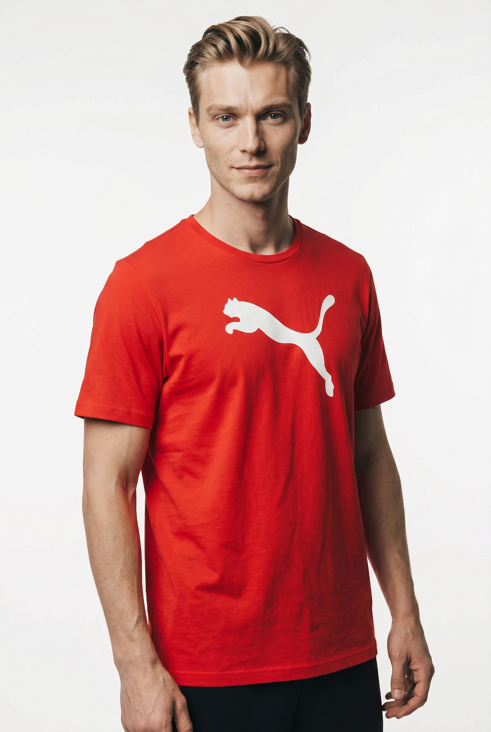 PUMA Fußballtrikot TEAMRISE LOGO JERSEY COTTON für Fußball, Kurzarm, sportlicher Stil, aus Baumwolle