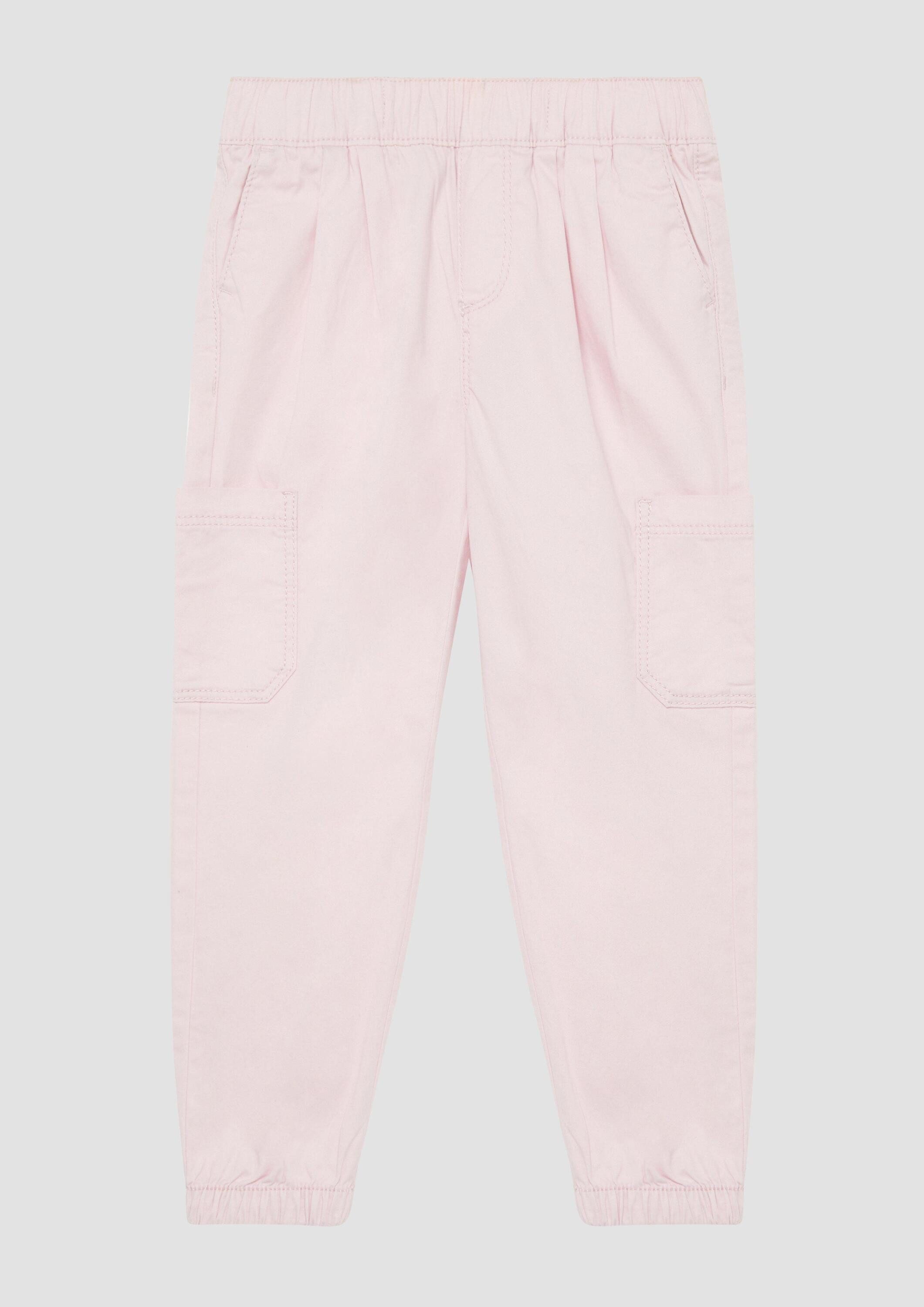 s.Oliver Chinos Hose Baumwollstretch-Hose mit aufgesetzten Taschen und elastischem Bund