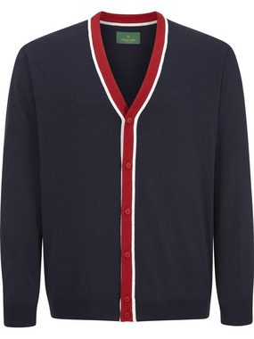 Charles Colby Cardigan PAYTON mit Streifen in Kontrastfarbe