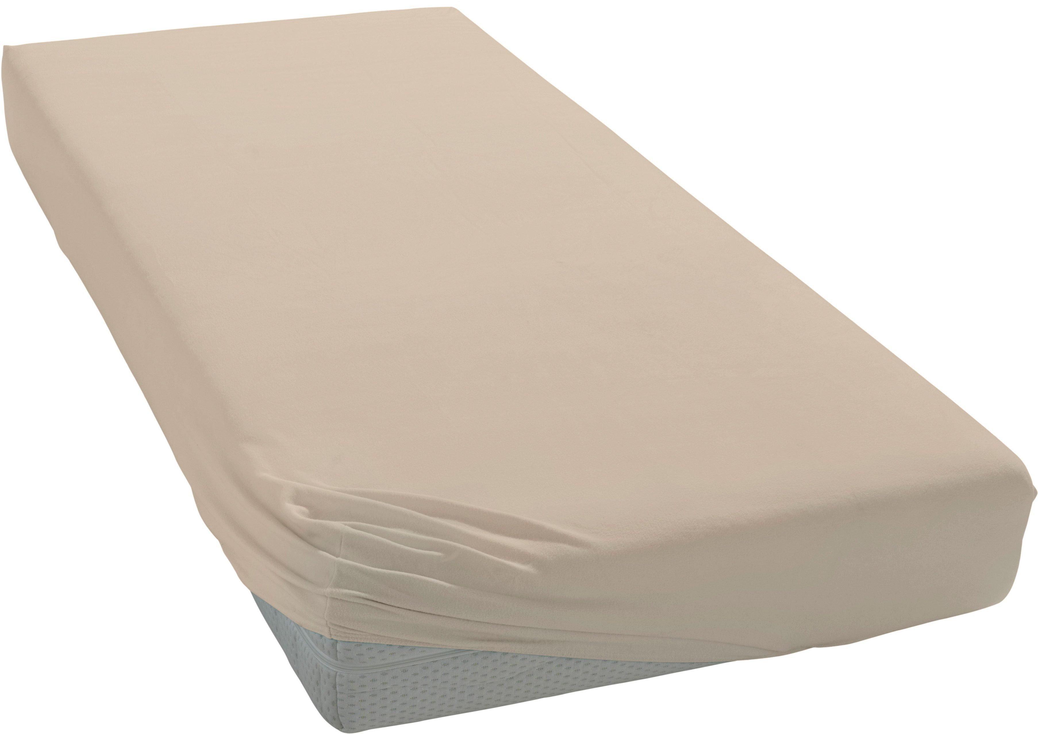 Cinderella Spannbettlaken Biber, Biber, Gummizug: rundum, (1 Stück), in wei günstig online kaufen