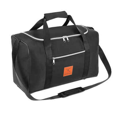 Granori Reisetasche 40x30x25 cm Flugzeug Handgepäck für Eurowings – leicht & max. Platz (Modell ET2), mit abschließbarem Fach und verstellbarem Schultergurt, 30 l Volumen