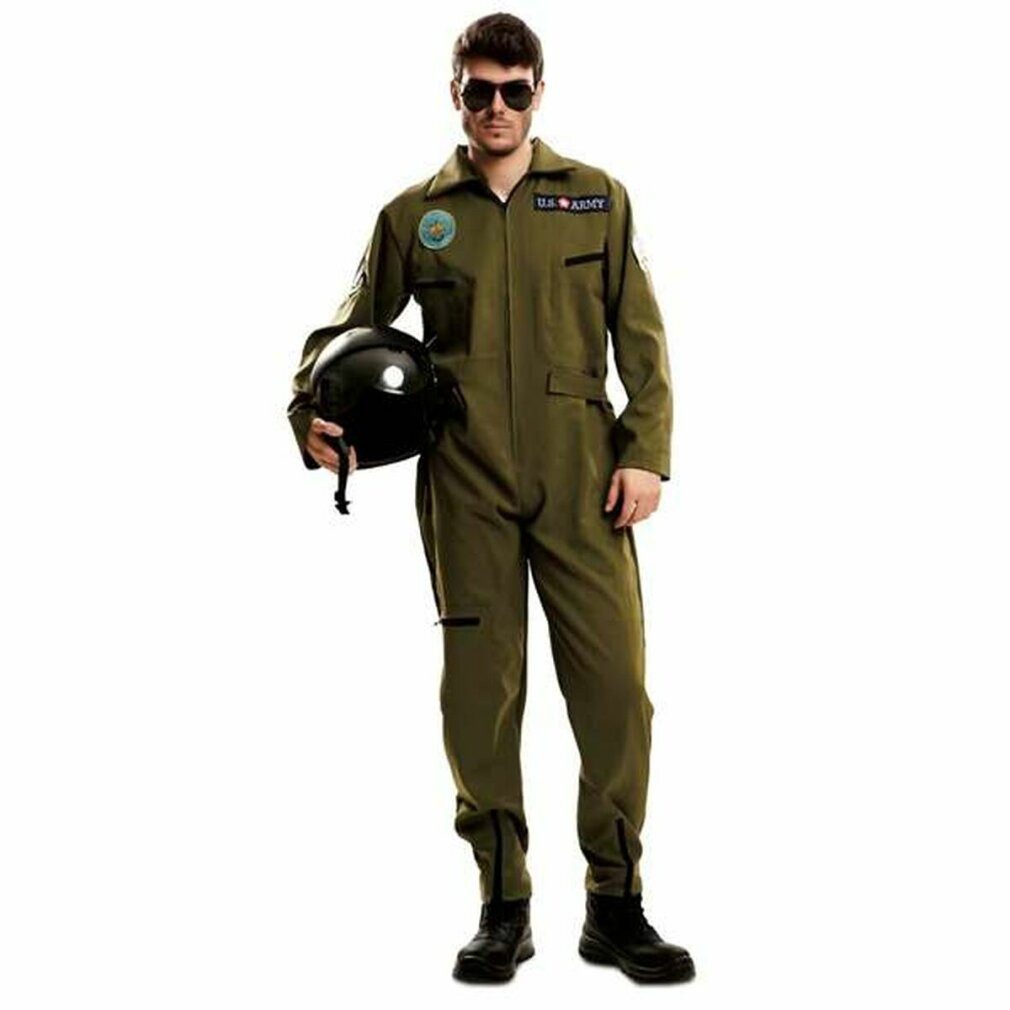 Bigbuy Kostüm Verkleidung für Erwachsene Top Gun Größe: S