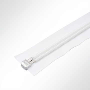 YKK® Verschlussklammer YKK® 10C Spiralreißverschluß teilbar, Spiralbreite 10,5mm, weiß (1-tlg)