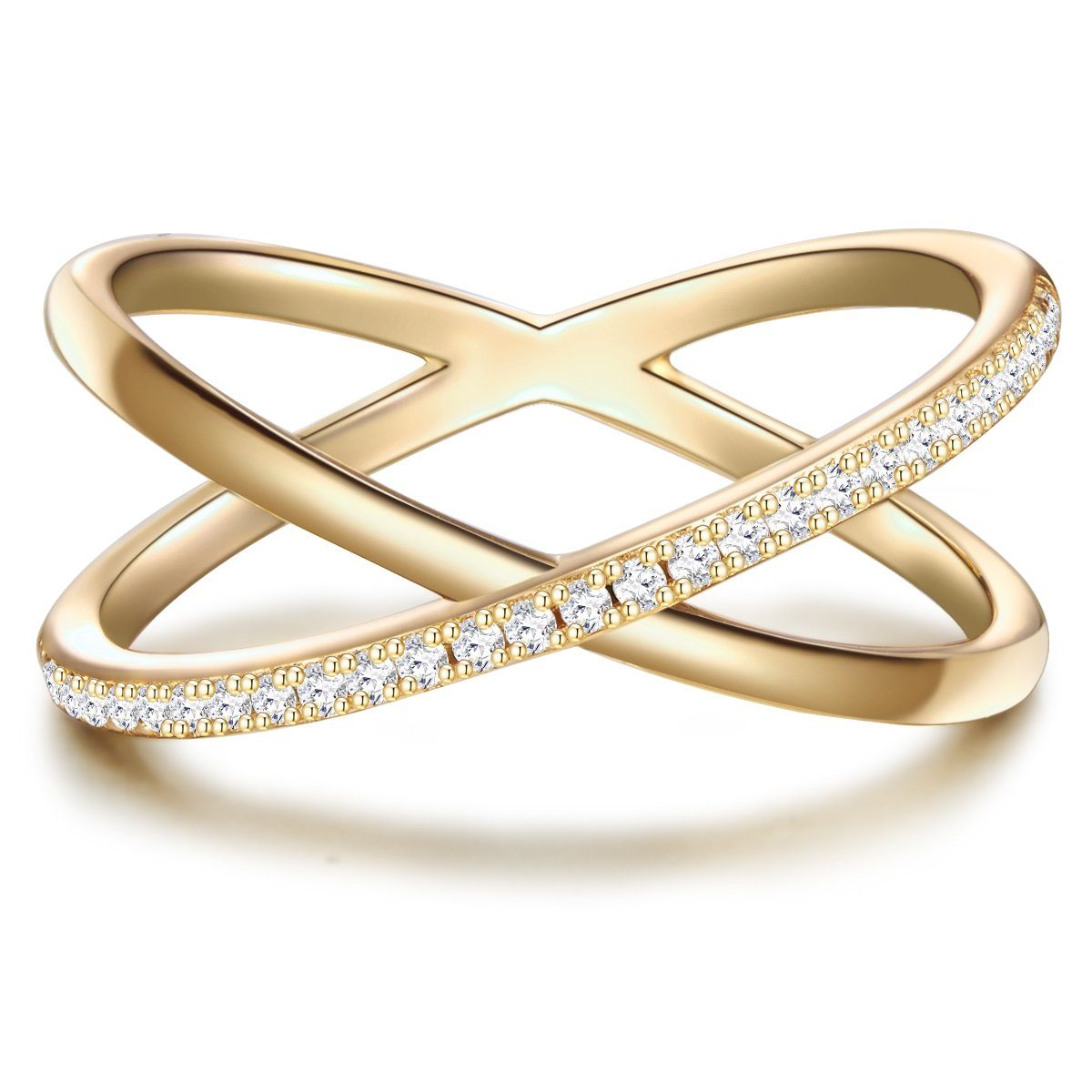Glanzstücke München Silberring gelbgold, in Sterling günstig online kaufen