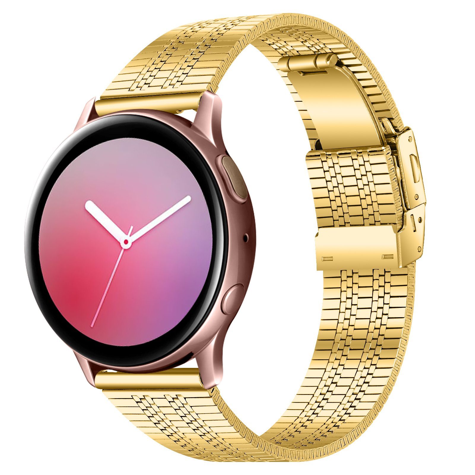 ELEKIN Smartwatch-Armband Armband Samsung 3 Galaxy Kompatibel Watch 42mm Gold Galaxy Watch mit 41mm