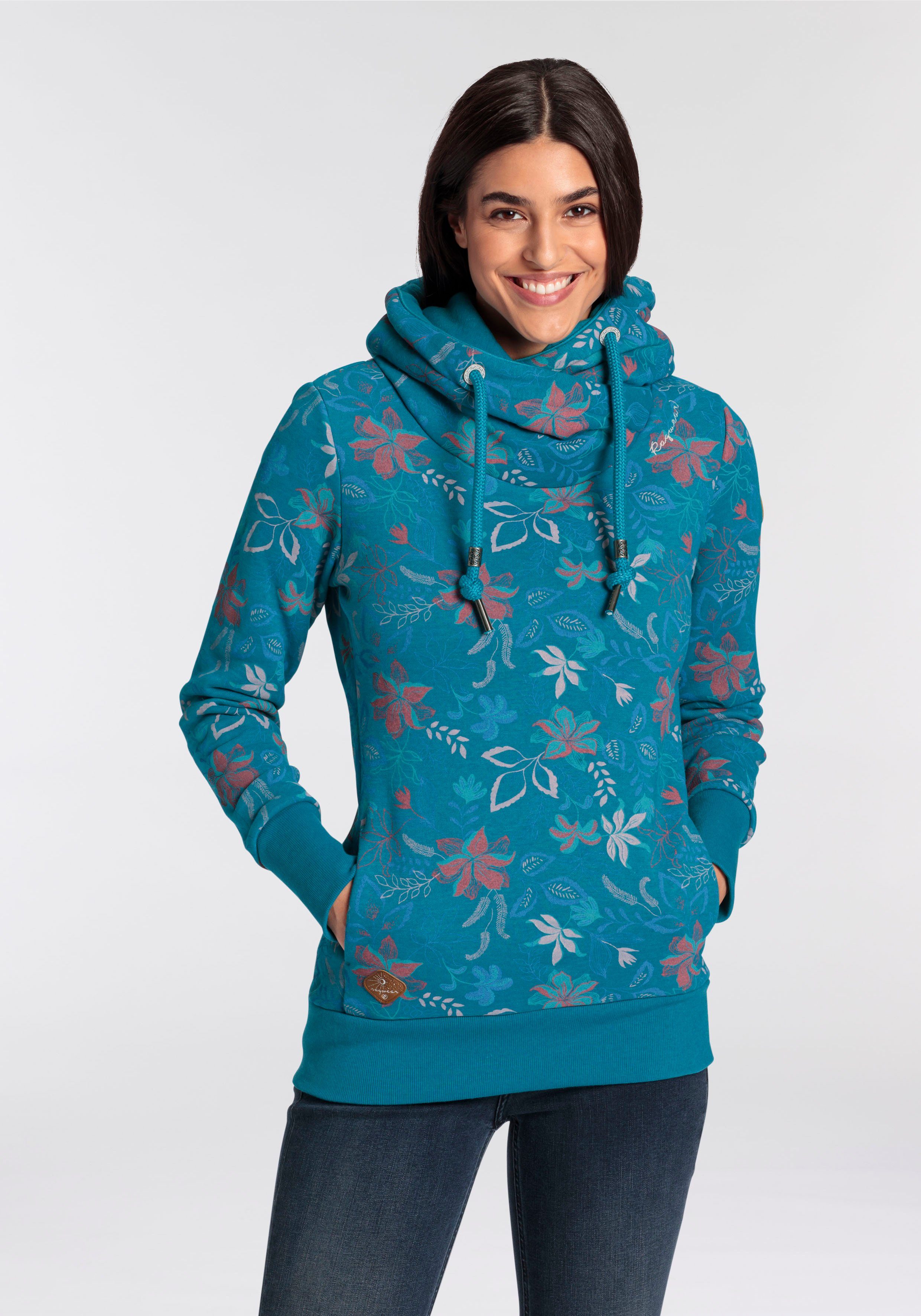 Ragwear Kapuzensweatshirt GRIPY FLOWERS O Hoodie günstig online kaufen