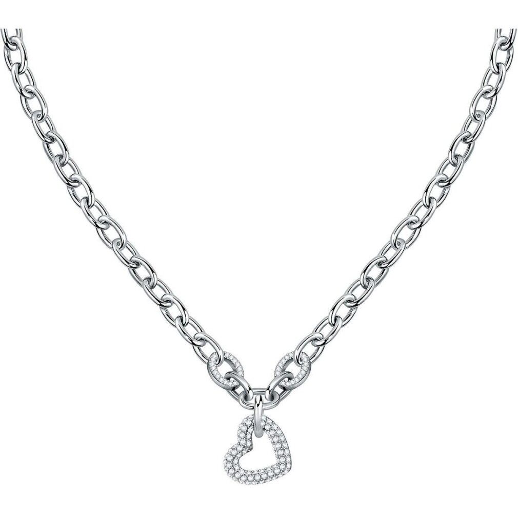 MORELLATO Kette mit Einhänger Elegante Stahl Halskette mit Herz Incontri SAUQ05