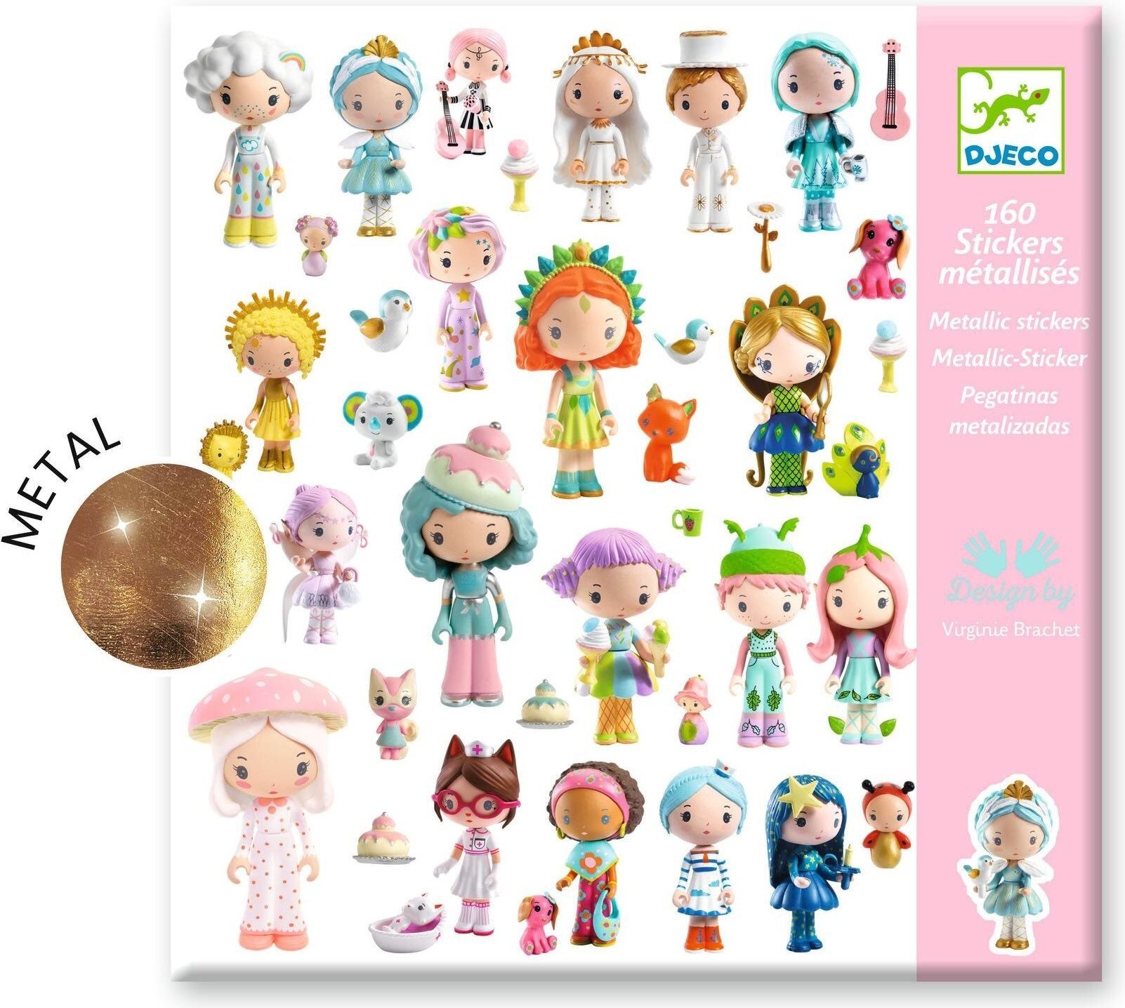 DJECO Aufkleber DJECO Aufkleber metalick - Tinyly