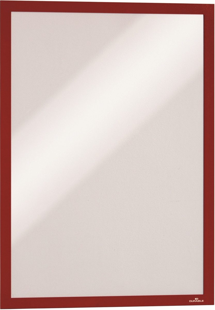 Fächermappe Magnetrahmen Duraframe selbstklebend A3 rot VE=2 Stück (5 Stück)
