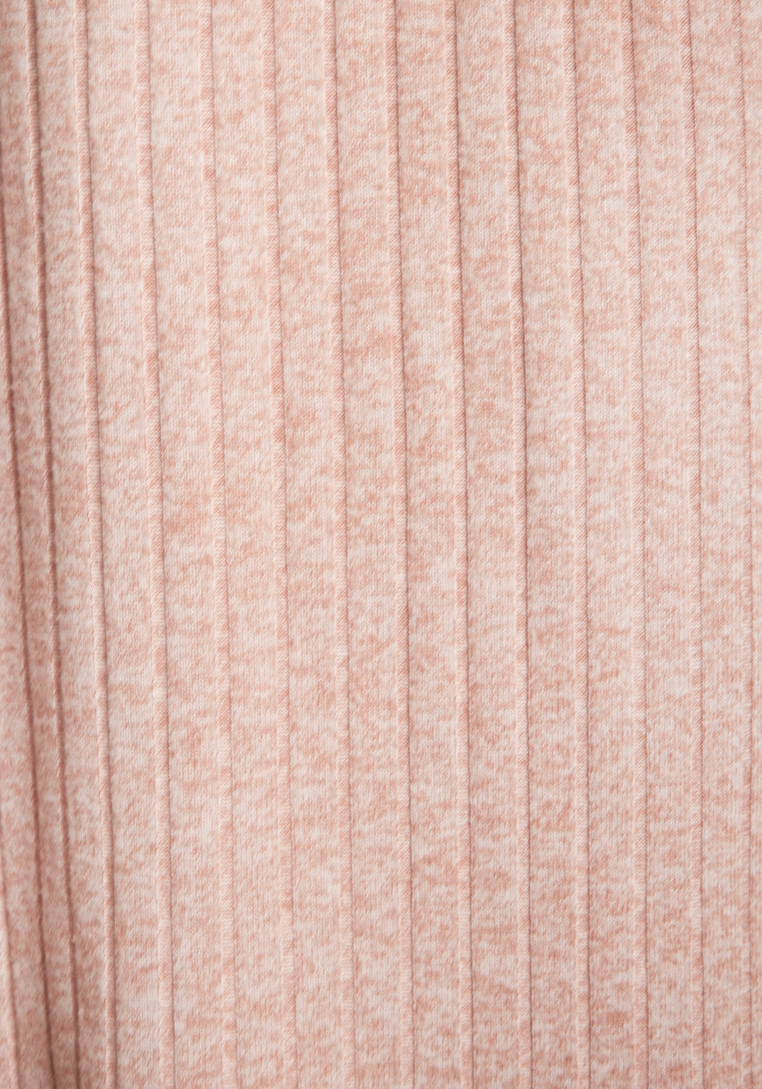 LASCANA Strickkleid Lounge-/ Rippkleid mit weiten Ärmeln und Taillenband, Loungewear – Bild 5 von 5