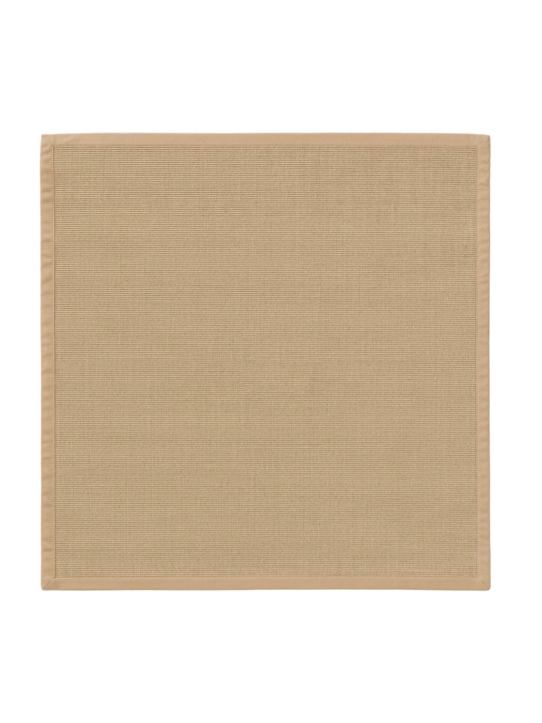 benuta Sisalteppich Sana, quadratisch, Höhe: 5 mm, 100% Sisal Naturfaser, Teppich Wohnzimmer, Esszimmer, Schlafzimmer