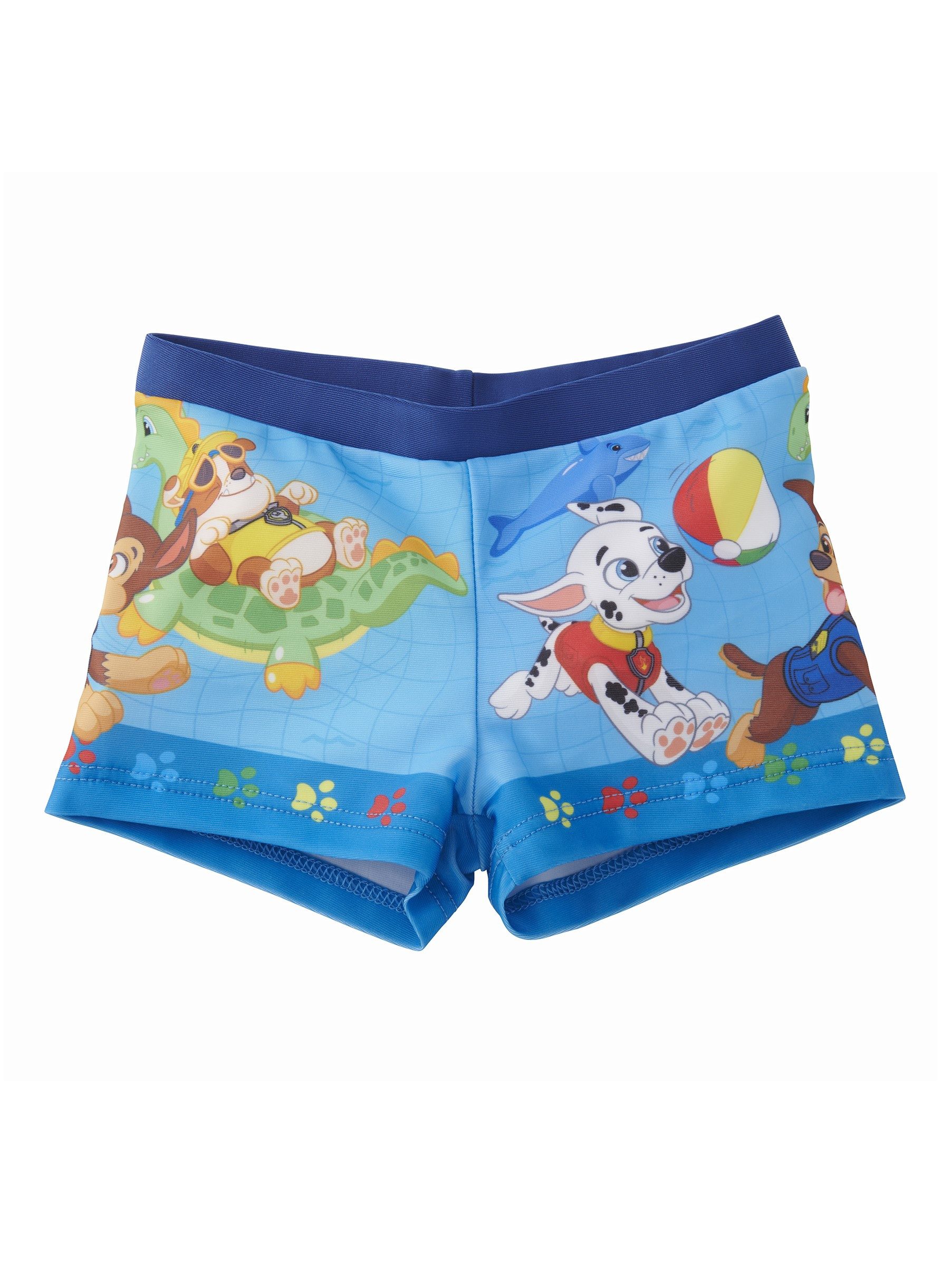 United Labels® Badehose Paw Patrol - Marshall, Chase & Rubble am Pool
