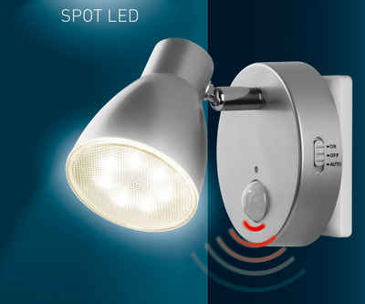 TRANGO LED Nachtlicht, Bewegungsmelder, Wandlampe, Orientierungslicht, Nachtlampe, Steckdosenlicht