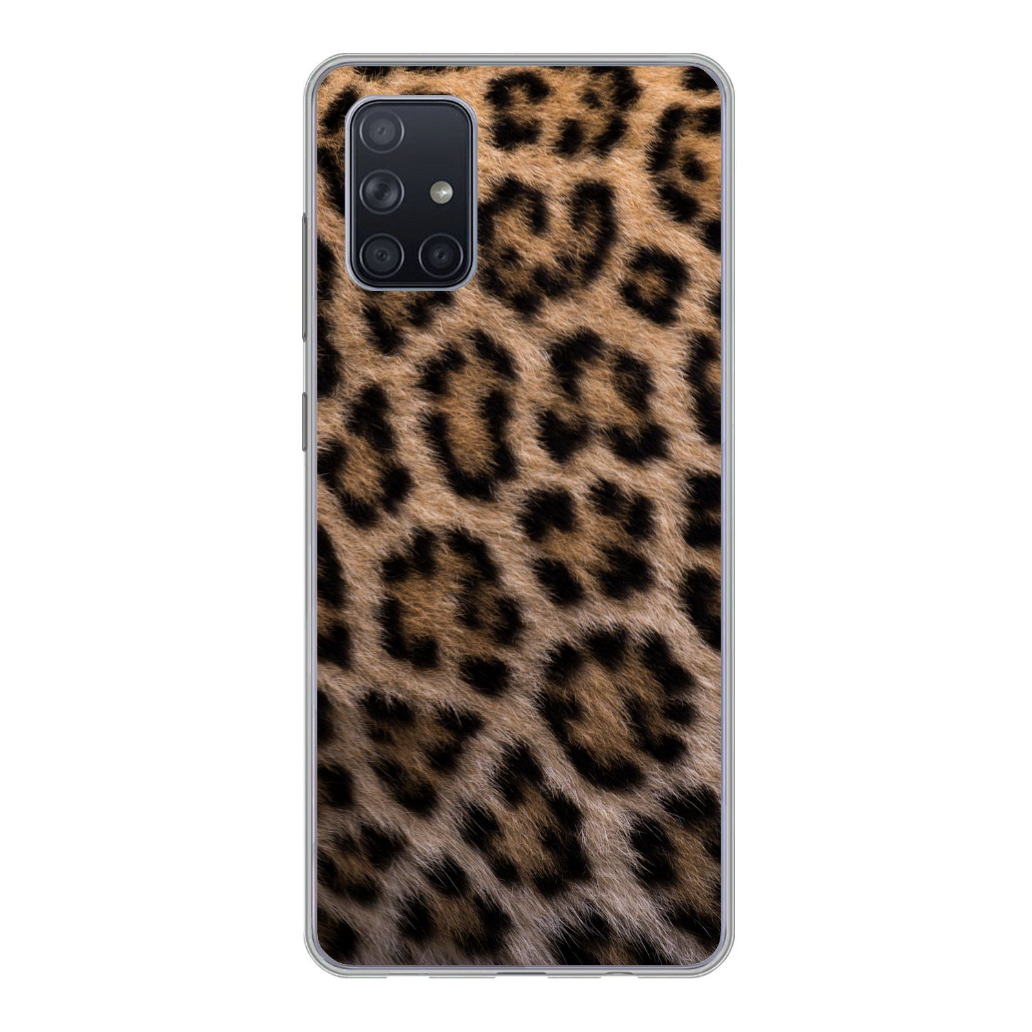 MuchoWow Handyhülle für Samsung Galaxy A51 Panther Druck, Smartphone-Bumper, Print, Handy Schutzhülle Dünn