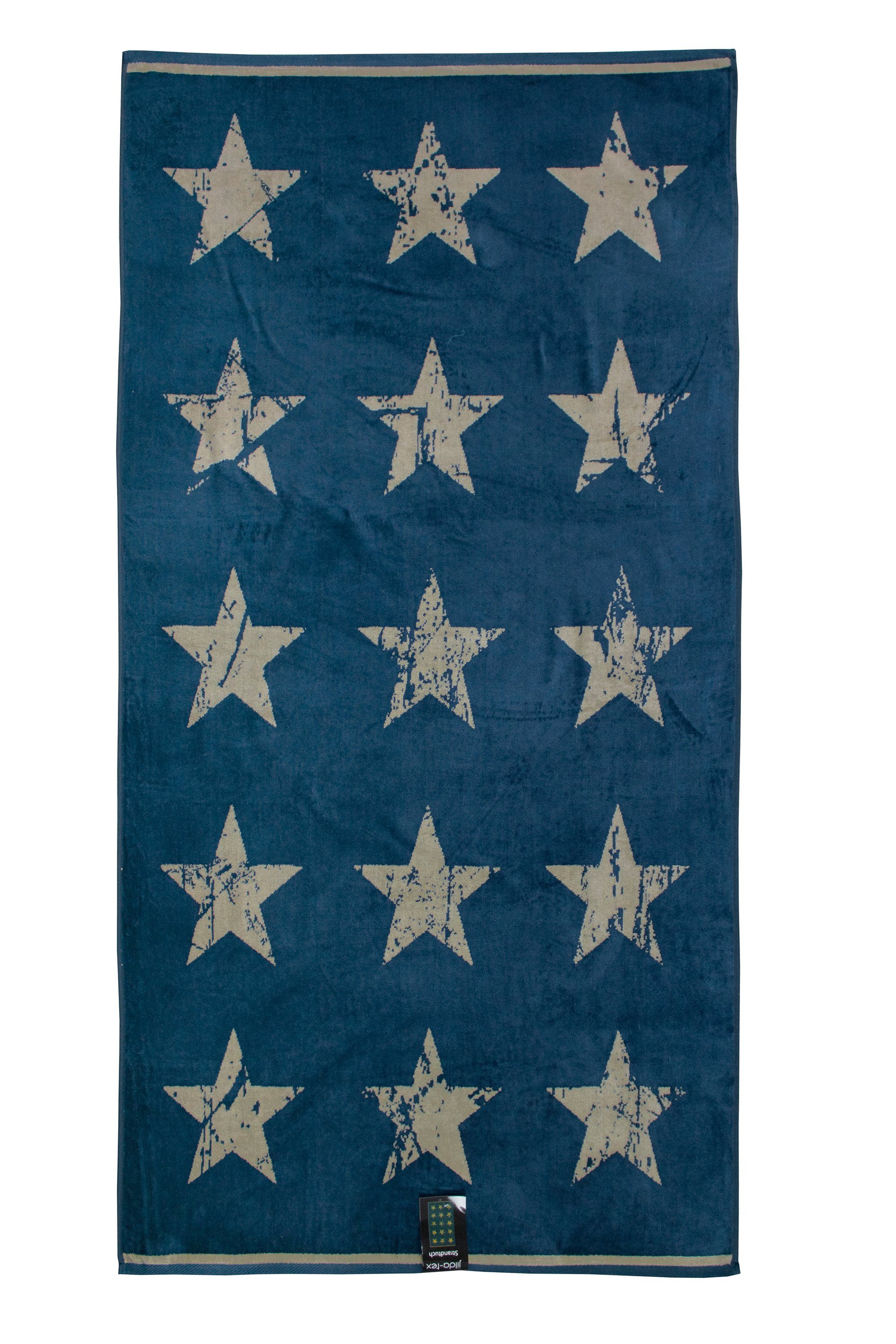 jilda-tex Strandtuch, Frotteevelours (1-St), weiche Frottee-Veloursqualität