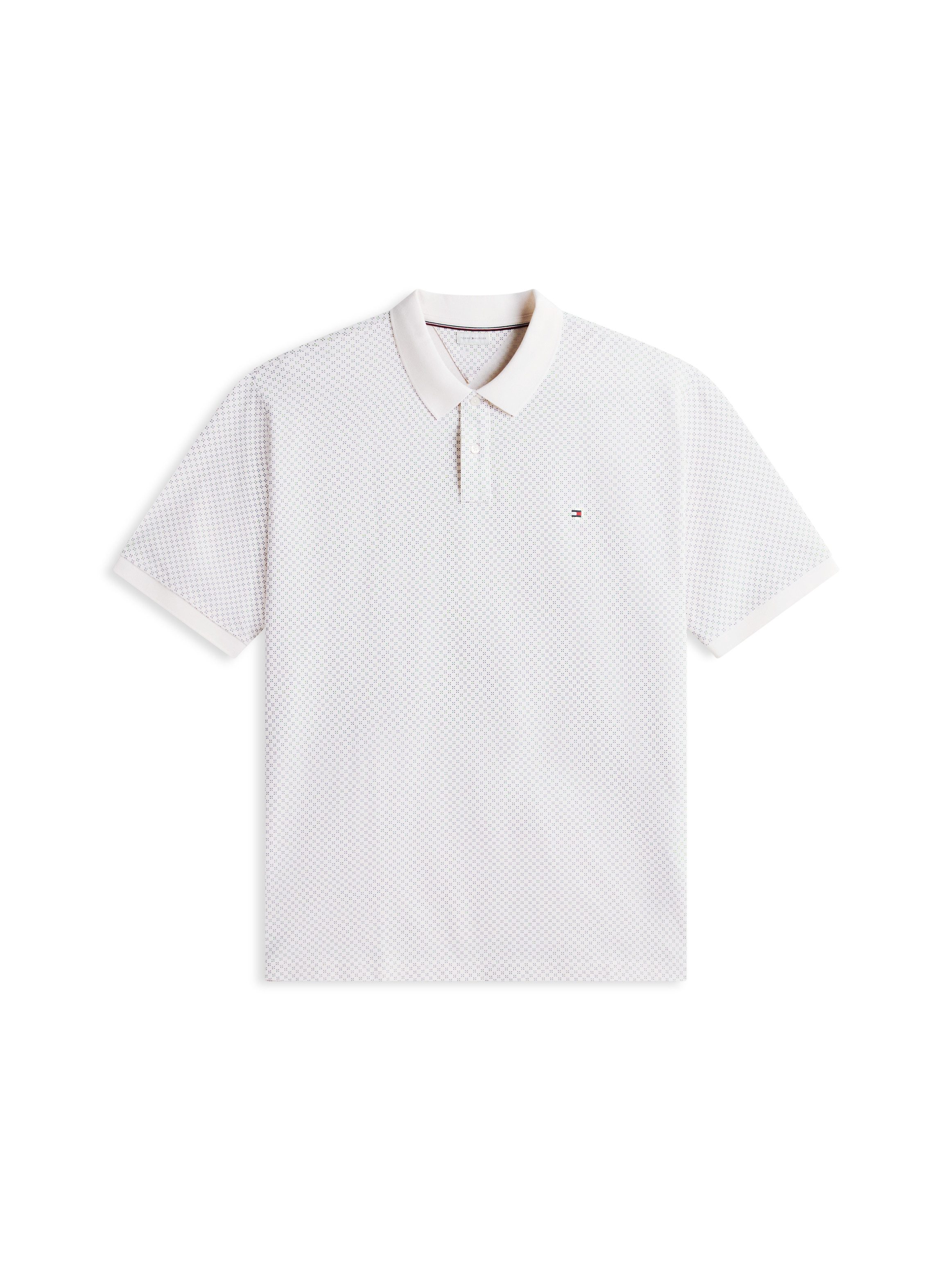Tommy Hilfiger Big & Tall Poloshirt BT-MICROPRINT PIQUE REGULAR mit geometrischem Muster, Große Größen – Bild 5 von 5
