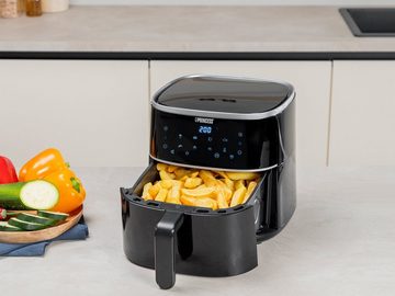 Setpoint Heißluftfritteuse, 1350 W, 4L Air Fritteuse Fritöse ohne Öl frittieren, 8 Programme Airfryer-Rack