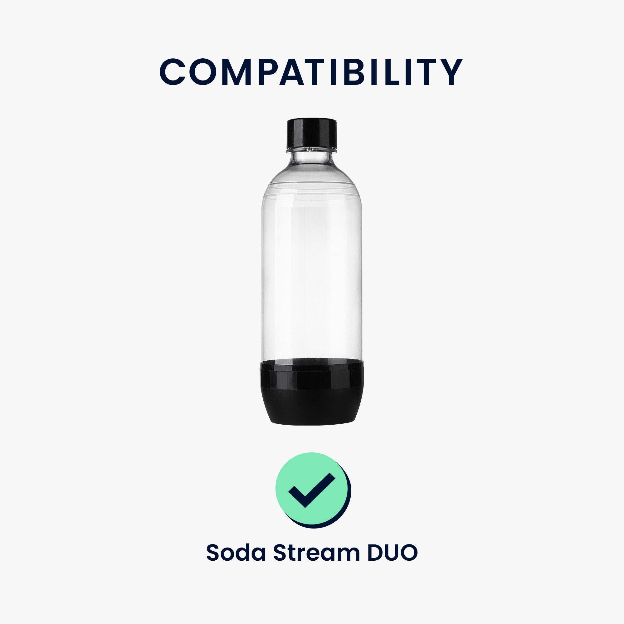 kwmobile Kühltasche 2x Schutzhülle für SodaStream Glasflasche, Neopren Hülle - Flaschen Kühler für Wasser Karaffe in Hellblau Gelb