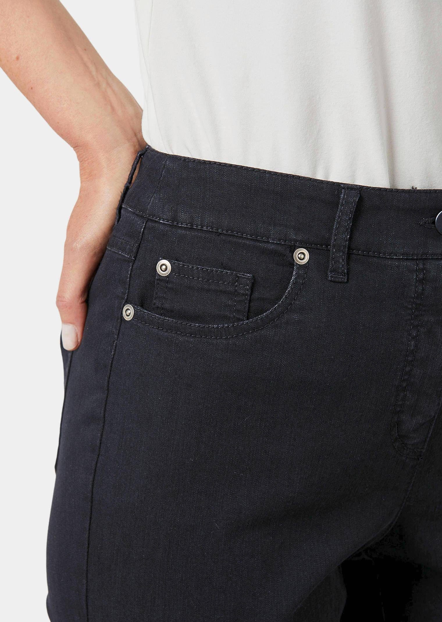 Jeans GOLDNER Bequeme Kurzgröße: schwarz
