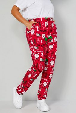 Angel of Style Schlupfhose Joggpants weihnachtliches Muster Elastikbund