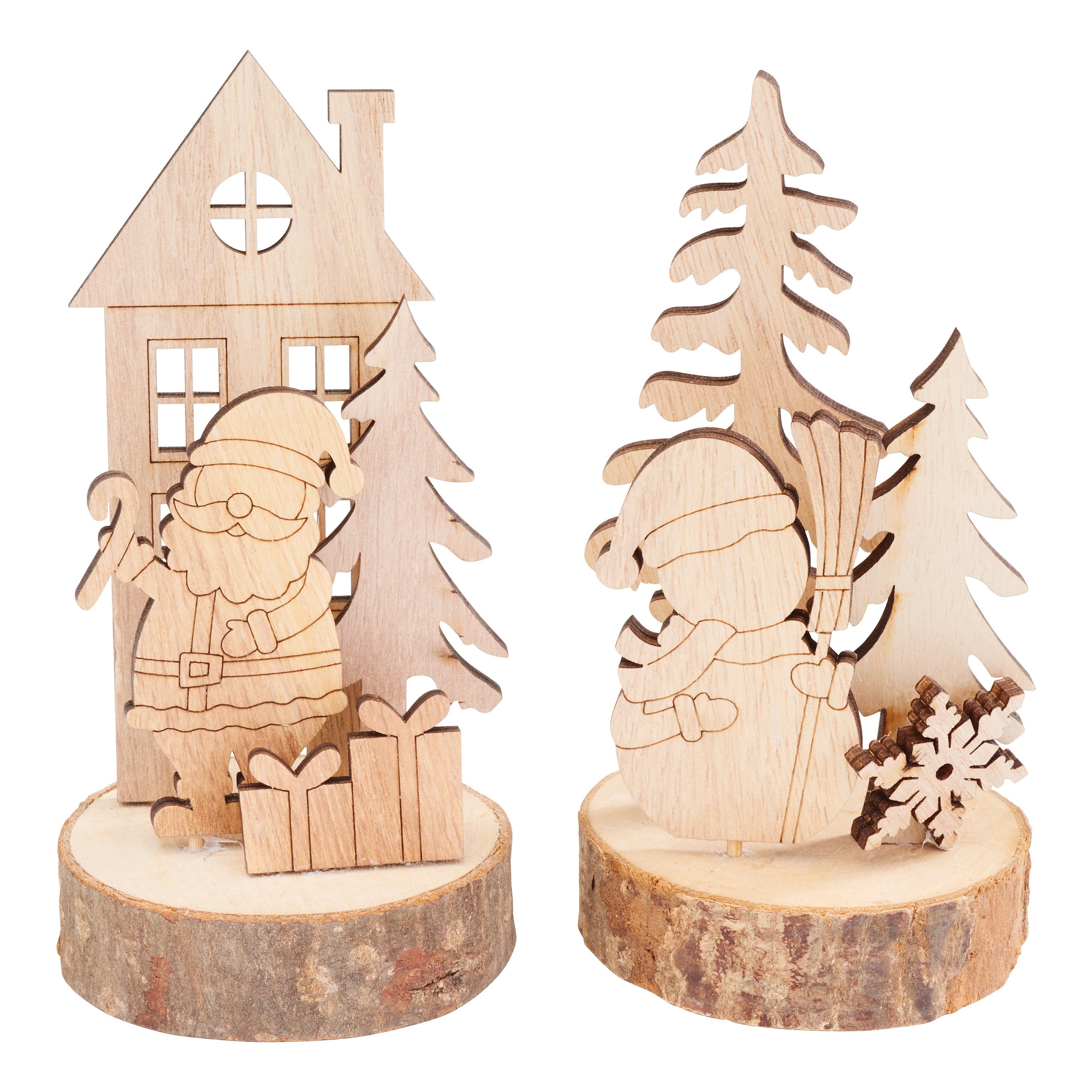 VBS Modellbausatz Santa & Snowy, 2er-Set, a 7-tlg.