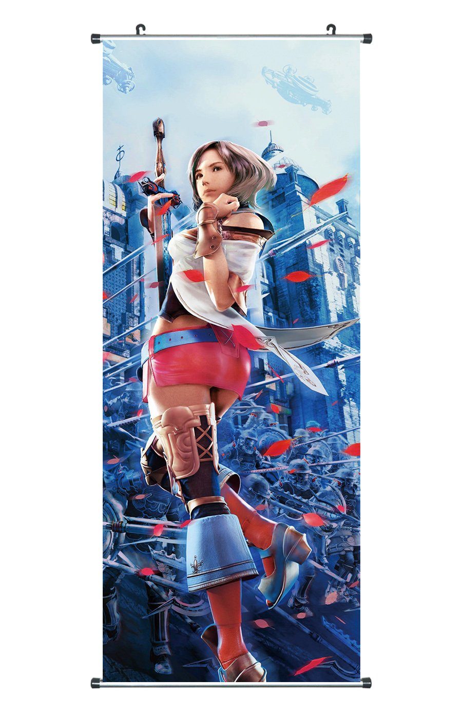 GalaxyCat Poster Großes Final Fantasy XII Rollbild, Kakemono aus Stoff, Poster 100x40, Ashelia B'nargin Dalmasca, Ashelia B'nargin Dalmasca Rollbild / Wallscroll
