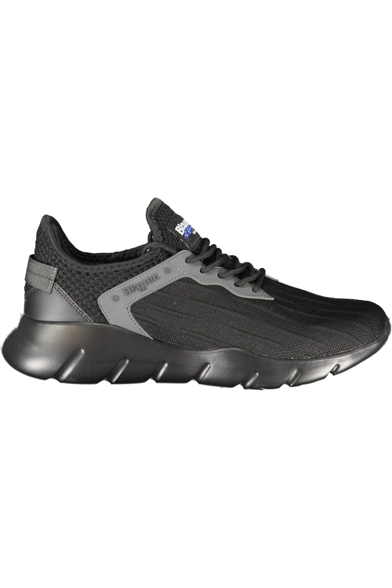 Blauer Sneaker Stilvoller Herrensportschuh in Schwarz mit