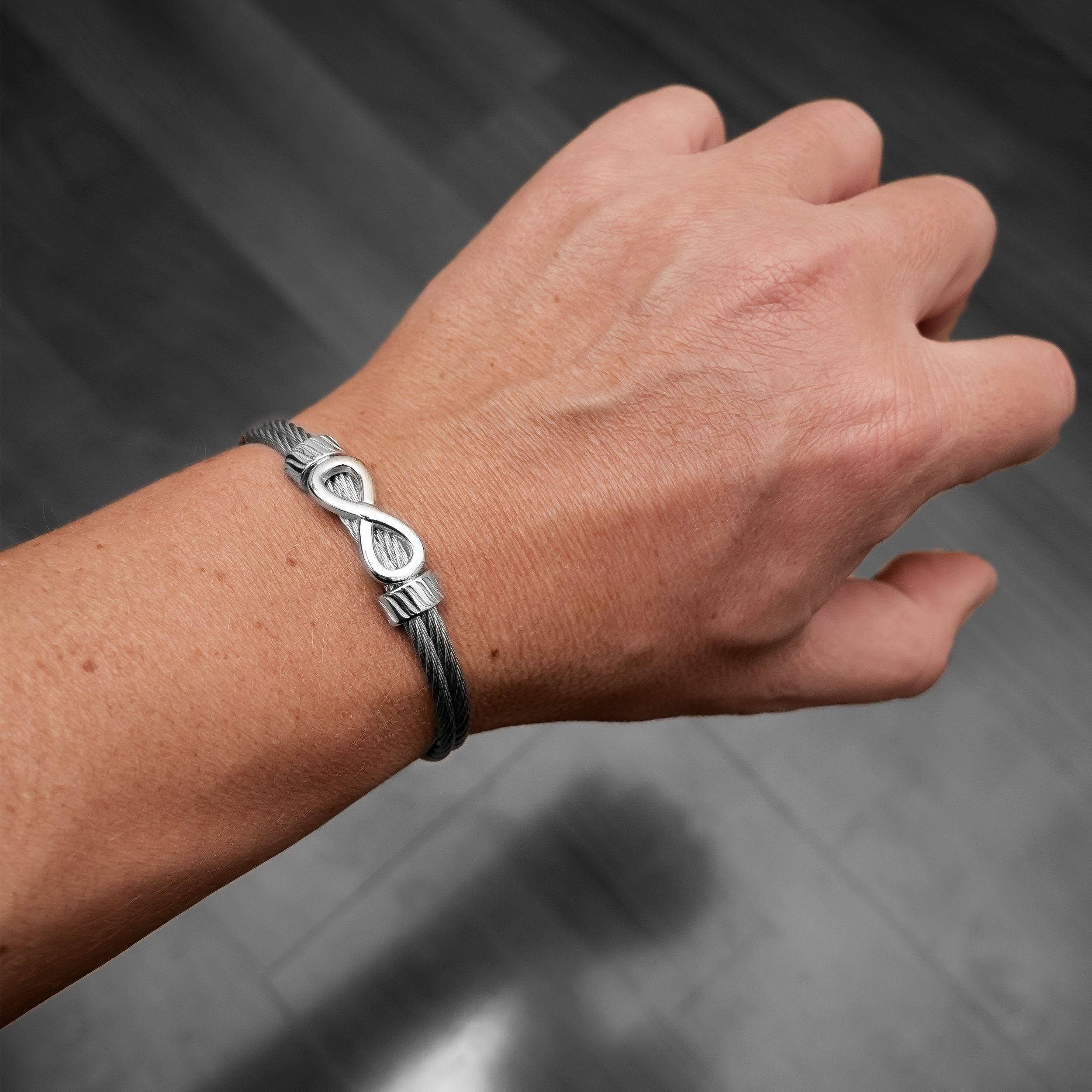 UNIQAL.de Armreif Unendlichkeit Edelstahl Armband "INFINITY" Unisex (Edelst günstig online kaufen
