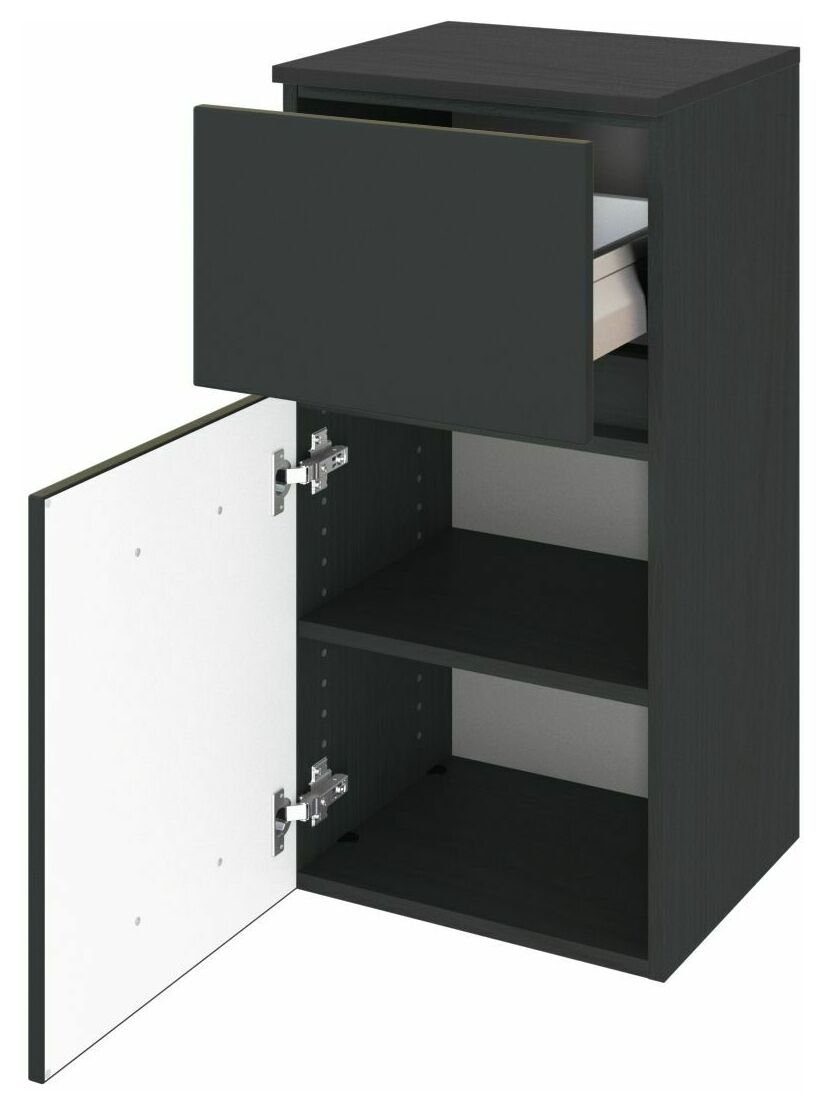 HELD MÖBEL Unterschrank Baabe 40 cm graphit/matt grau