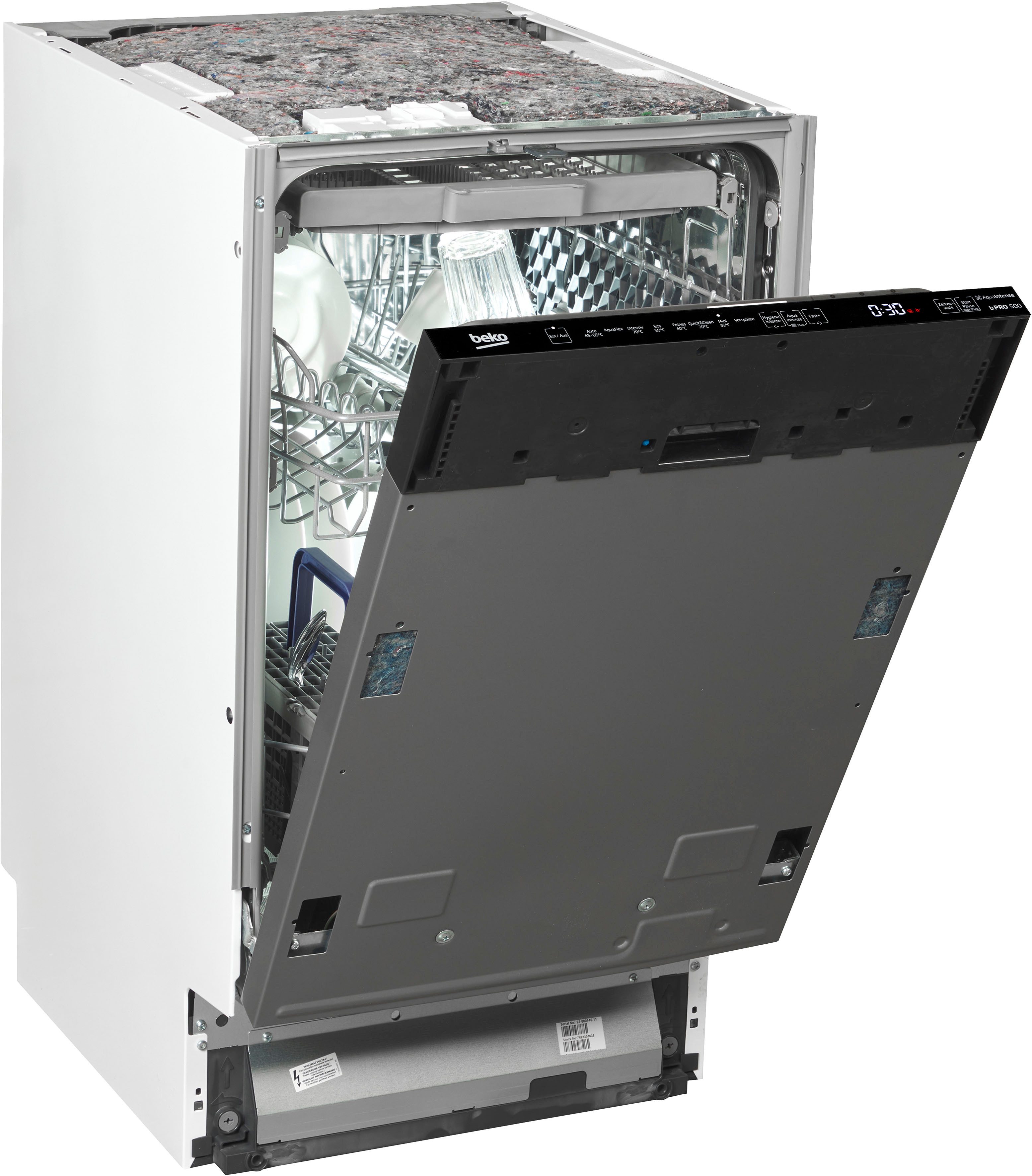 BEKO vollintegrierbarer Geschirrspüler BDIS38040Q 7681301635, 10 Maßgedecke, SelfDry