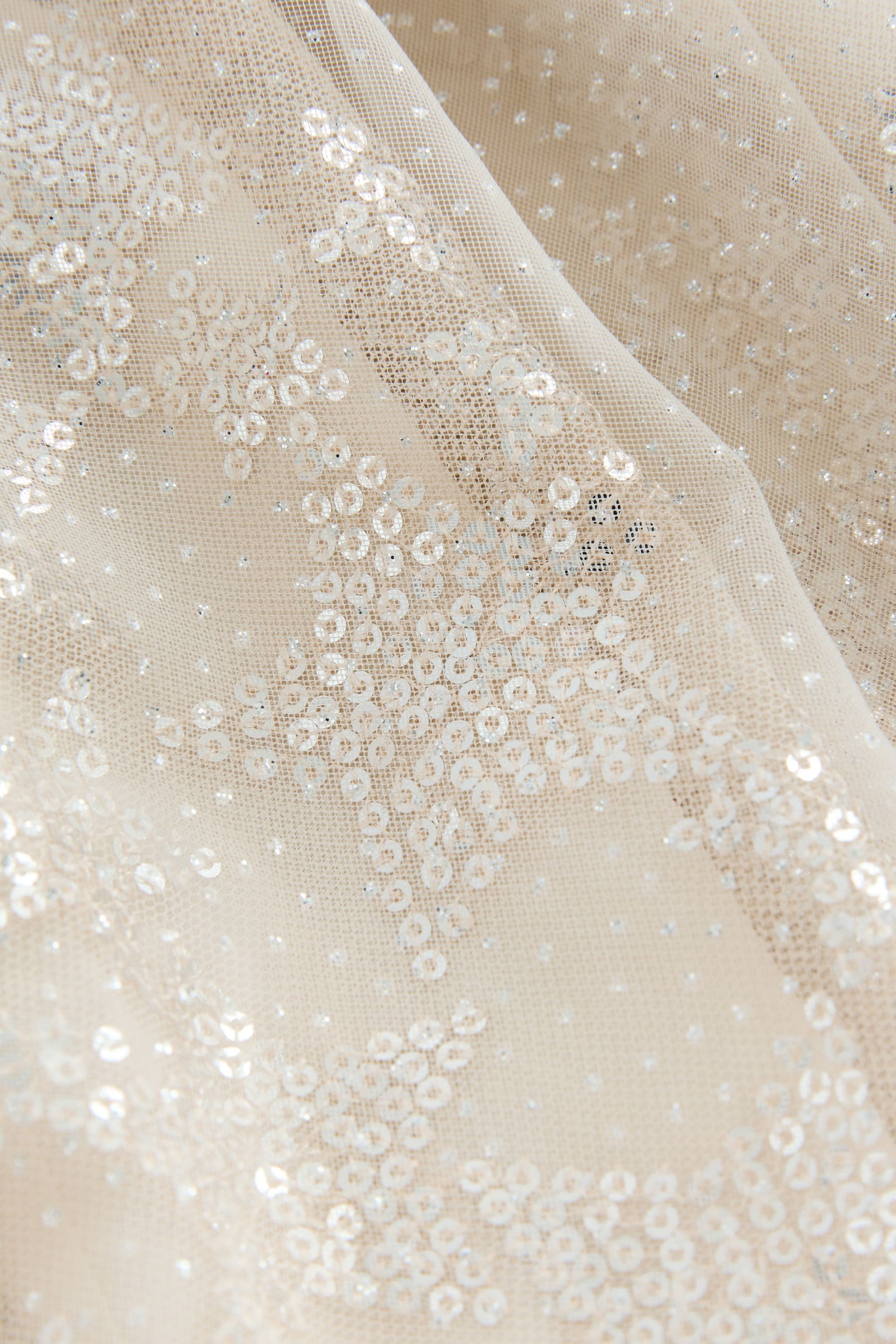 Next Partykleid Partykleid mit Mesh-Rock und Pailletten (1-tlg)