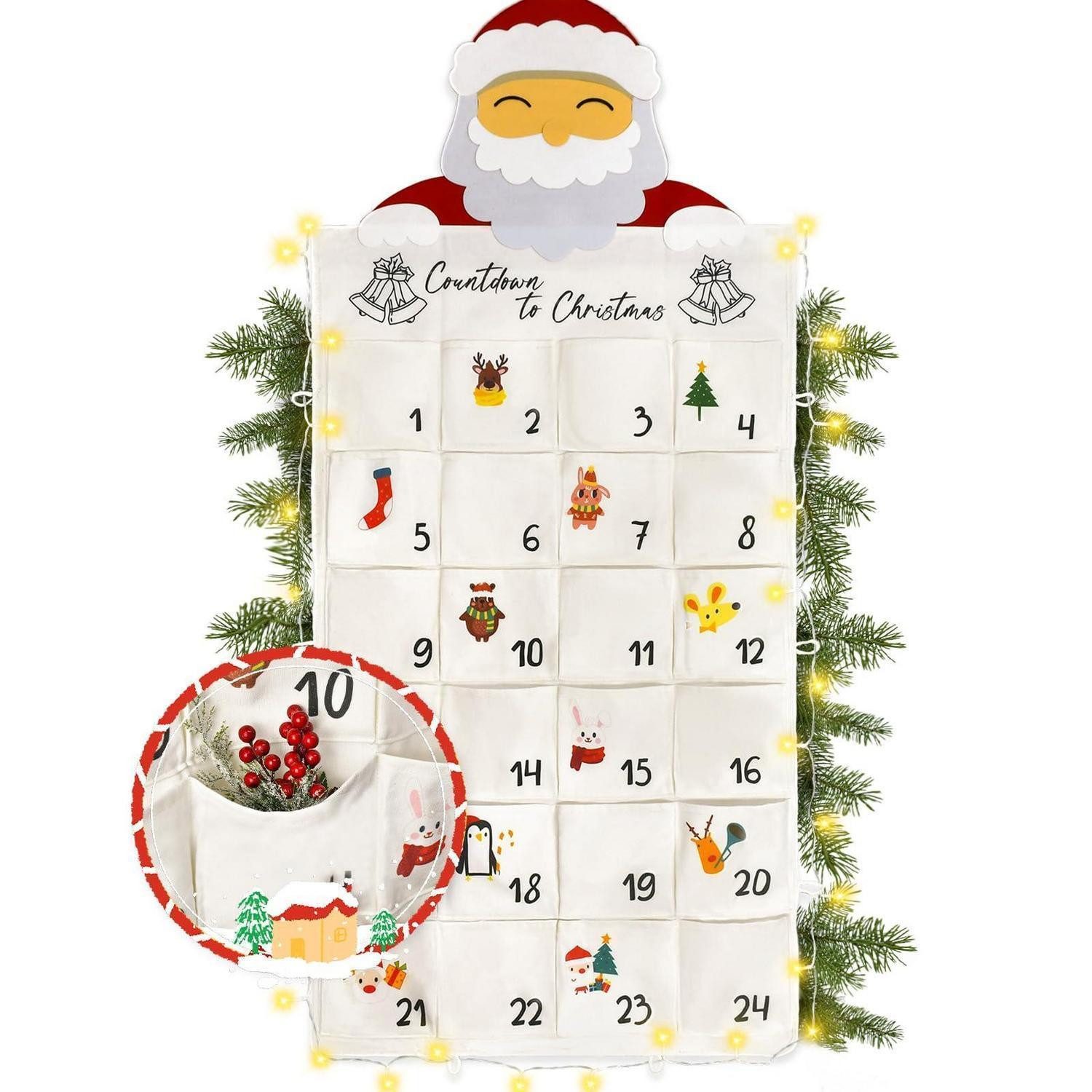LuxusKollektion befüllbarer Adventskalender Adventskalender Stoff zum Befüllen 2026