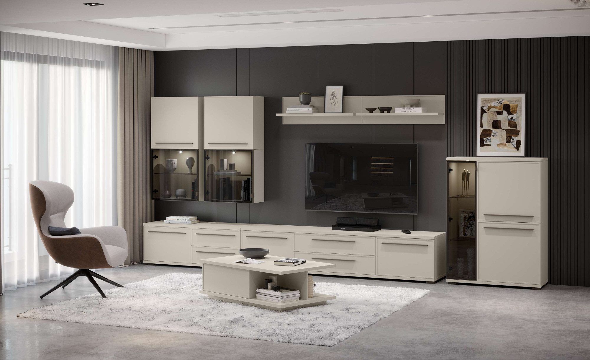 OTTO home Wandregal Opera Schwebendes Regal, Wandkonsole, Wandboard, UV lackiert, Ablageboden, Wandmontiert, Breite 90 oder 120 cm