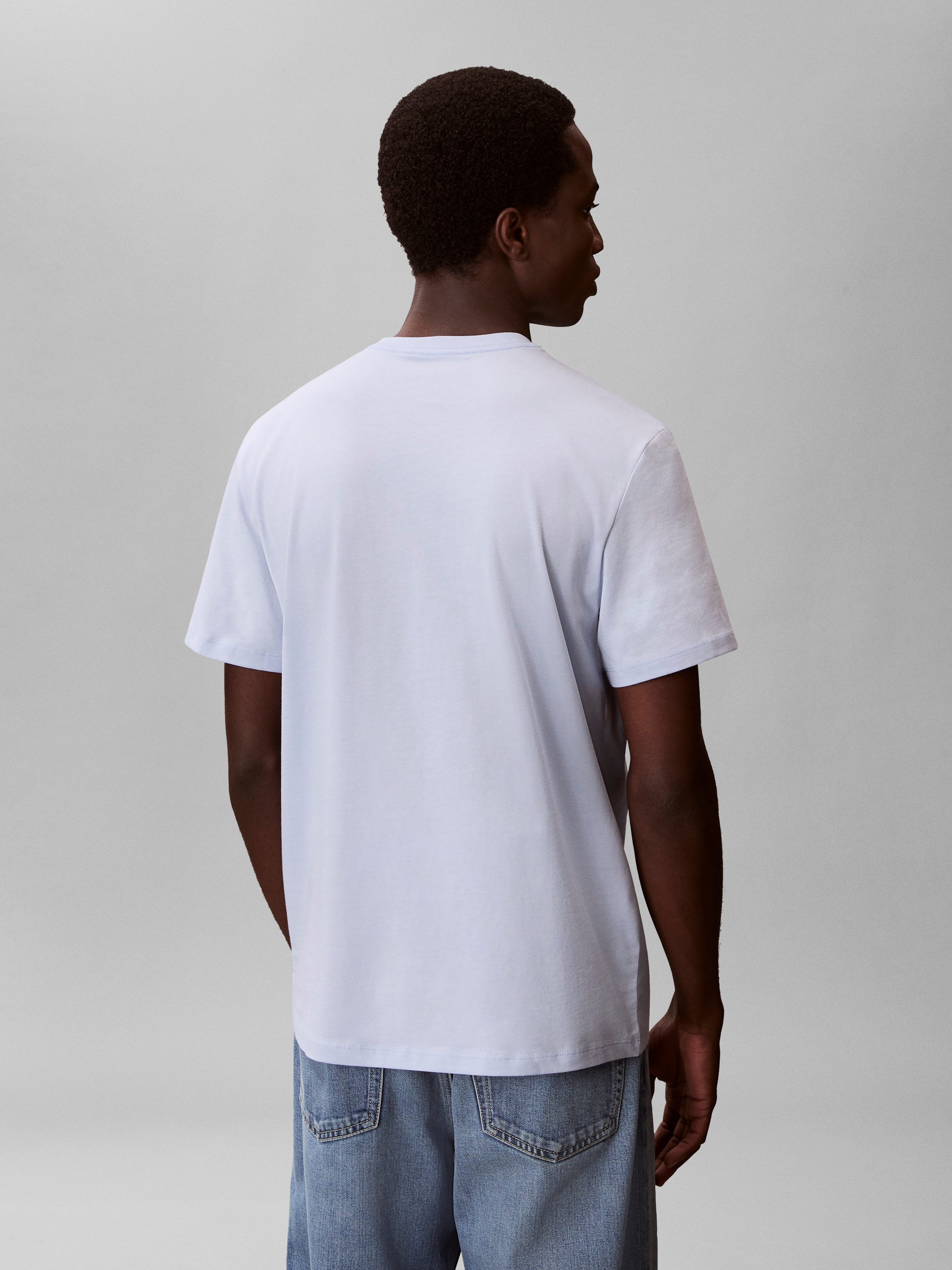 Calvin Klein Jeans T-Shirt Rundhalsausschnitt, Regular Fit, großer Rückendruck